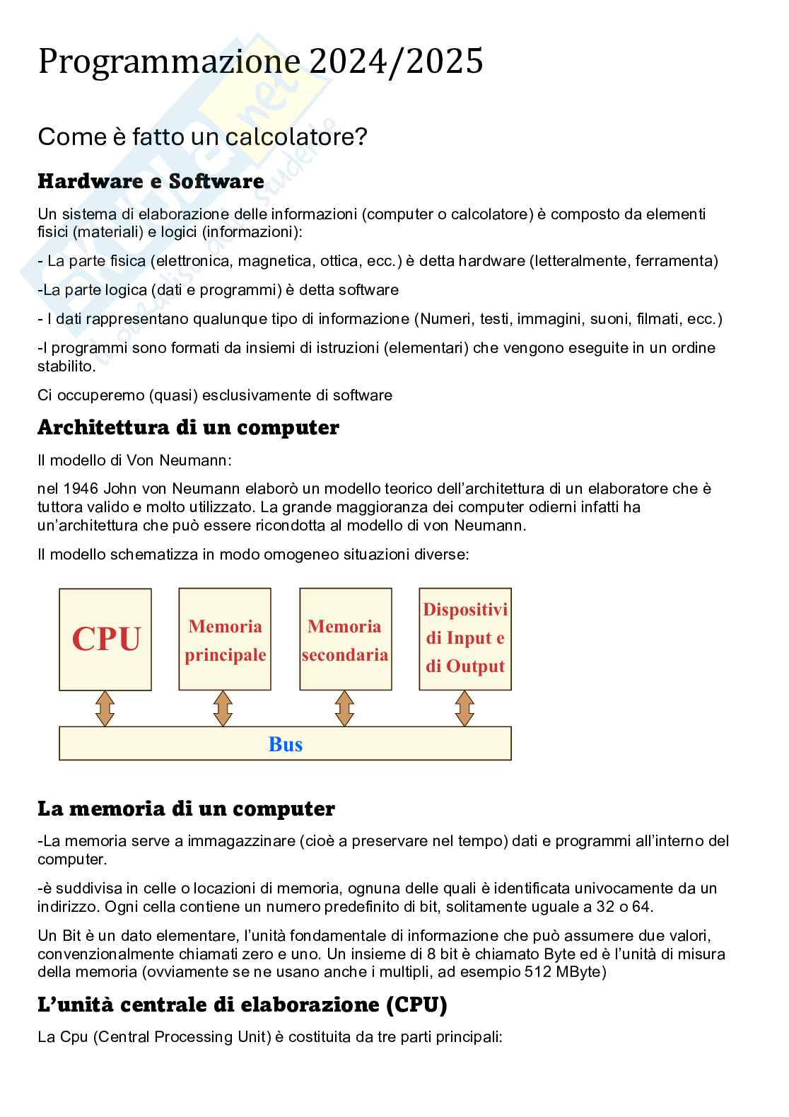 Appunti di Elementi di informatica e programmazione Pag. 1