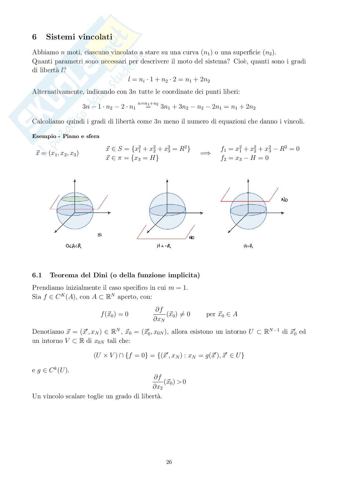 Appunti di Modelli matematici per la meccanica - Meccanica razionale e sistemi dinamici Pag. 26