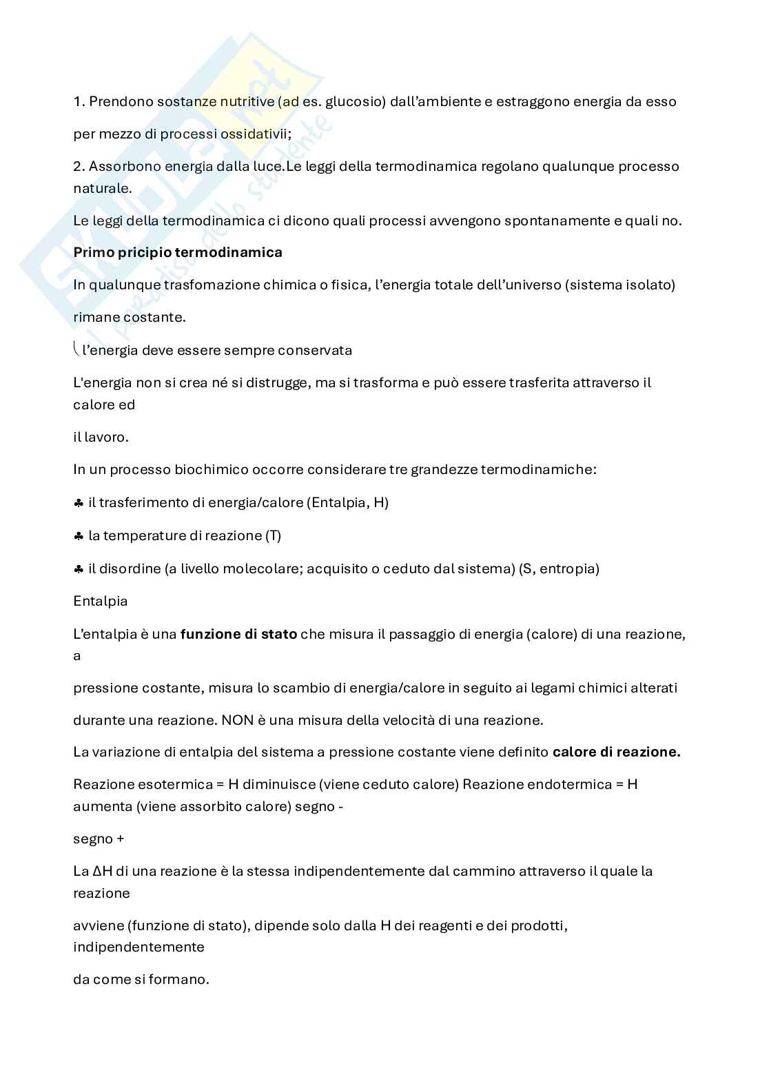 Appunti di Biochimica  Pag. 2