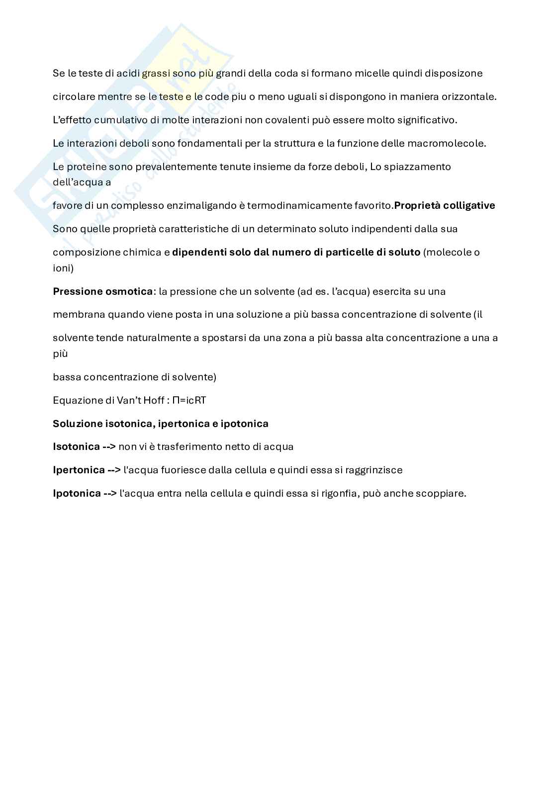 Appunti di Biochimica  Pag. 6