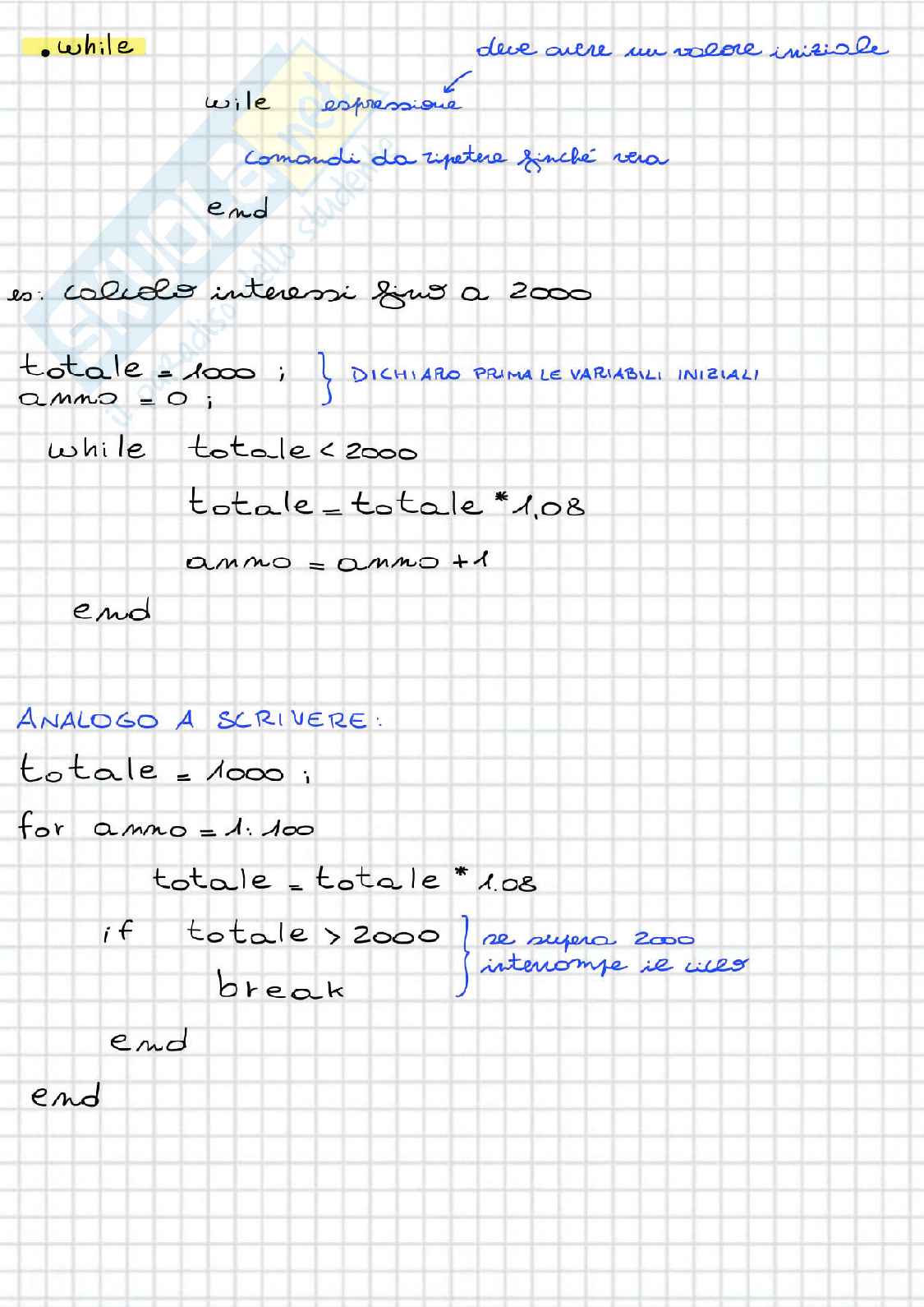 Appunti MATLAB per esame Informatica industriale Pag. 6