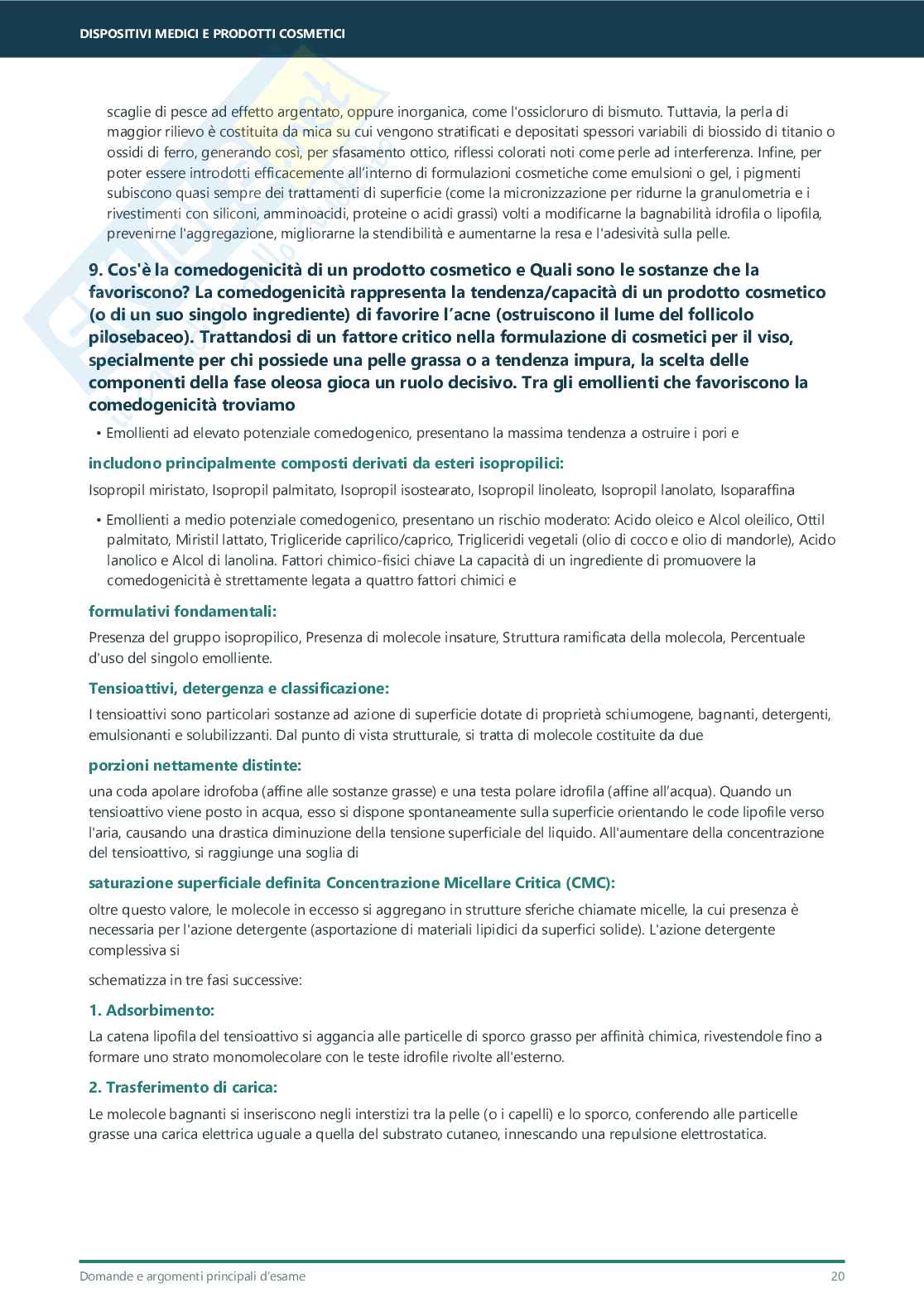 Dispositivi medici e prodotti cosmetici – Domande d’esame complete Pag. 21