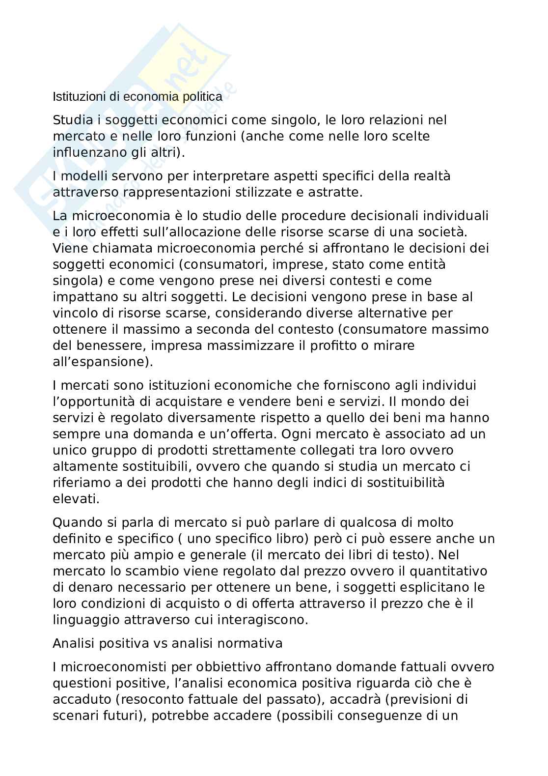Appunti Economia politica Pag. 1