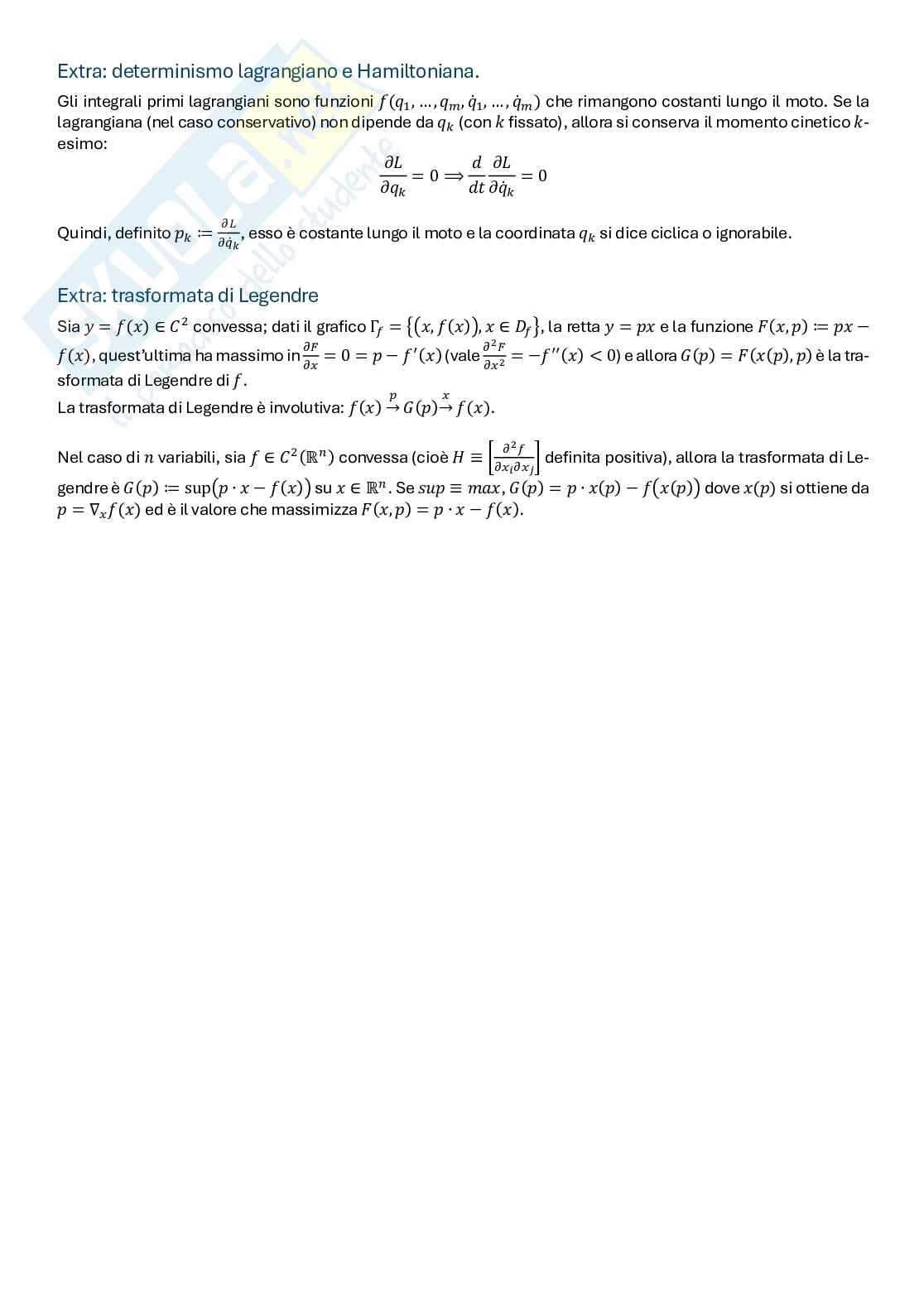 Appunti di Meccanica razionale e dei continui  Pag. 21