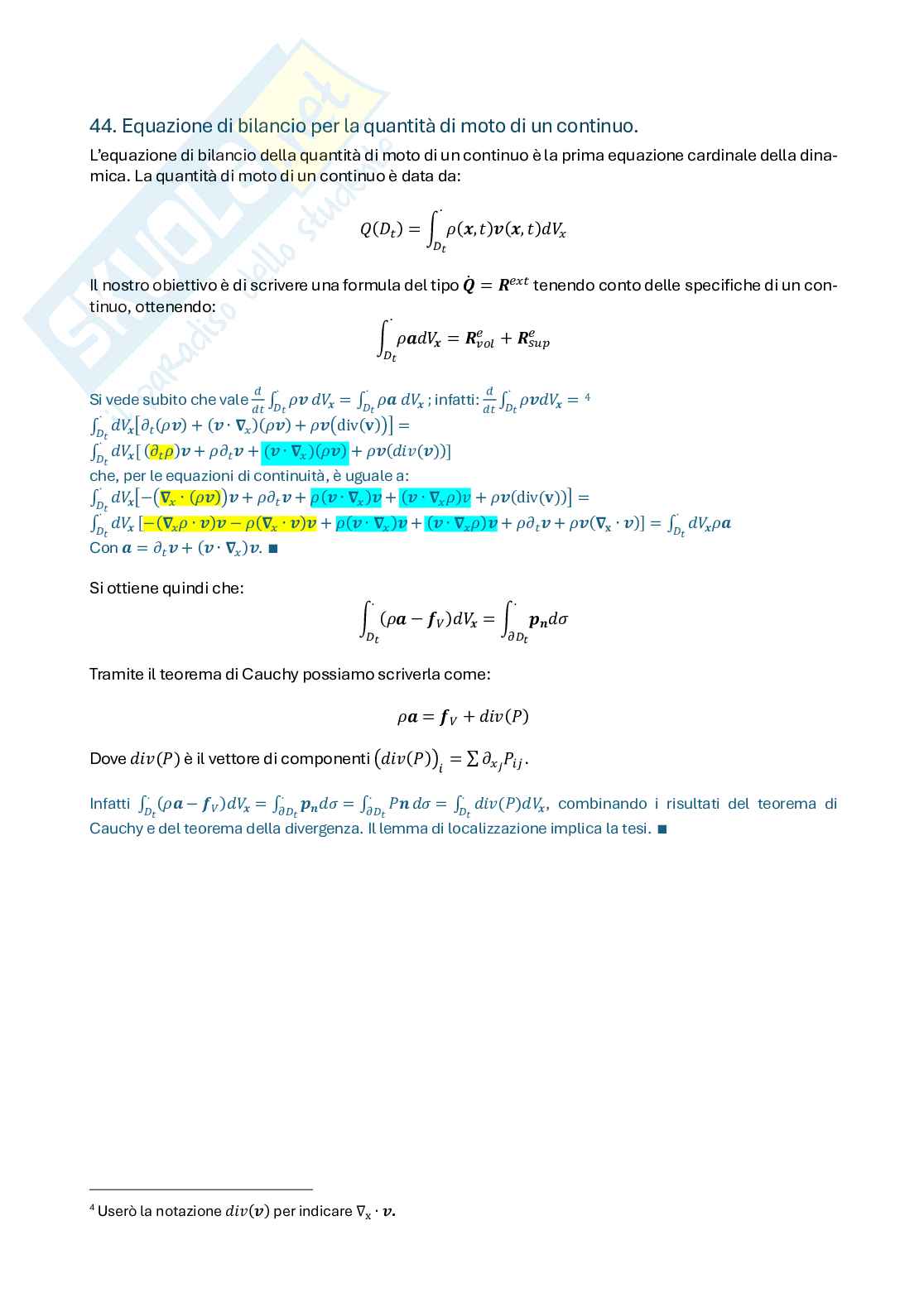 Appunti di Meccanica razionale e dei continui  Pag. 31