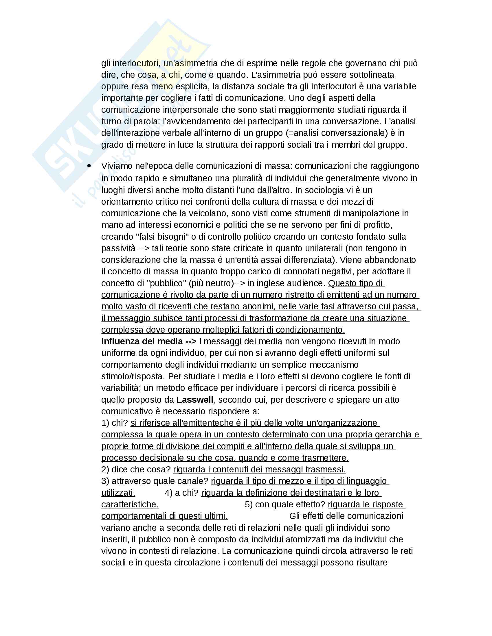 Corso di sociologia Pag. 26