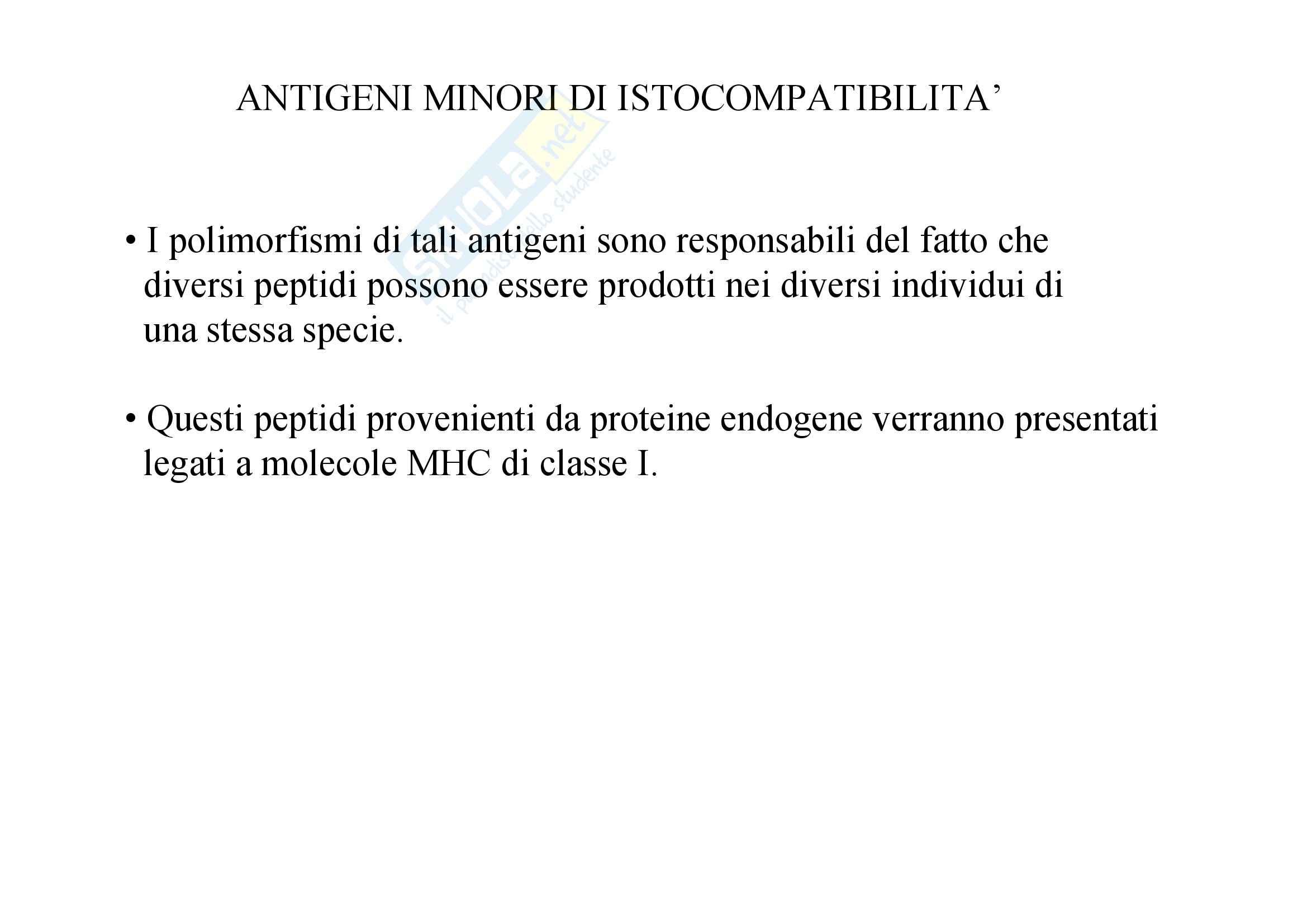 Immunologia - rigetto dei trapianti Pag. 11