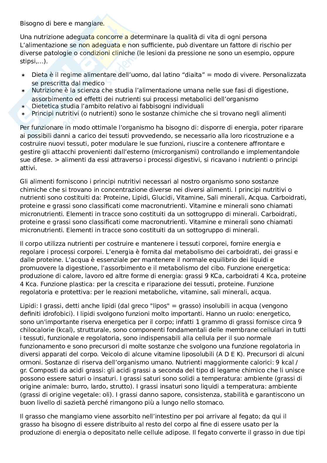 Bisogno di bere e mangiare Pag. 1