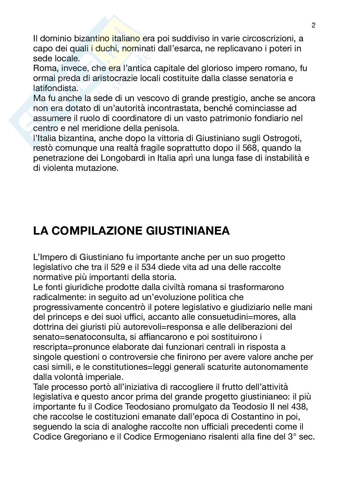 Storia del diritto italiano Pag. 2