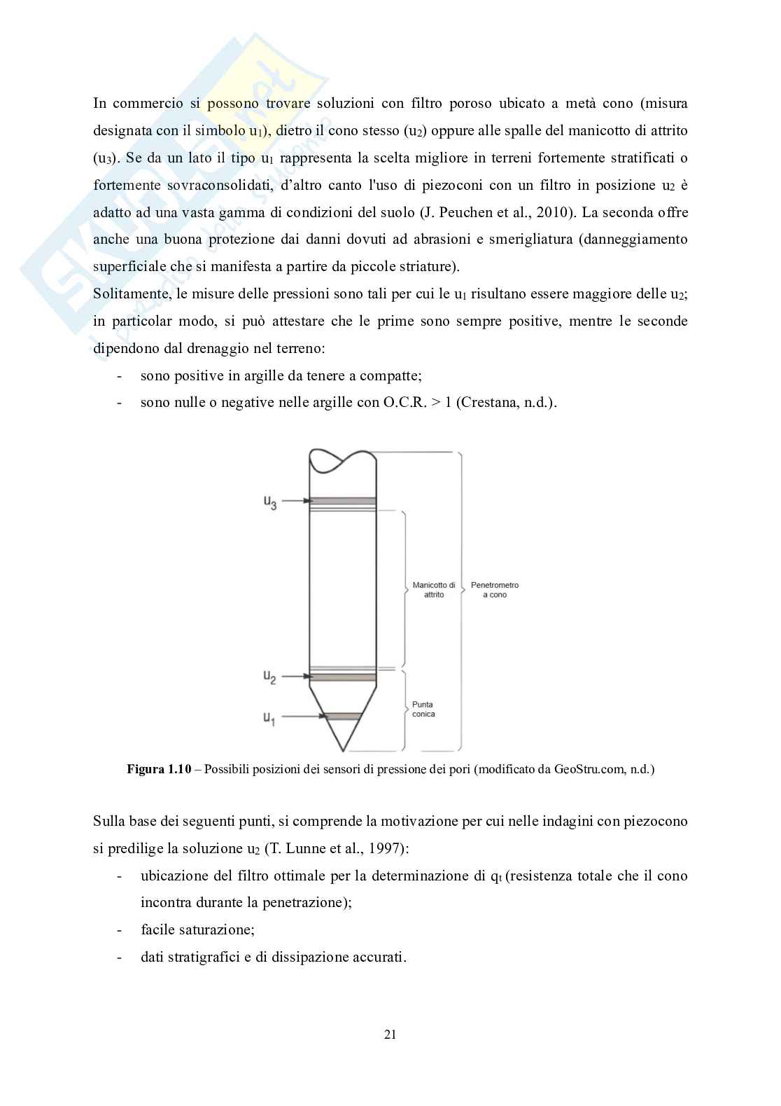 Prove penetrometriche statiche con piezocono per l'identificazione delle proprietà meccaniche dei terreni Pag. 21