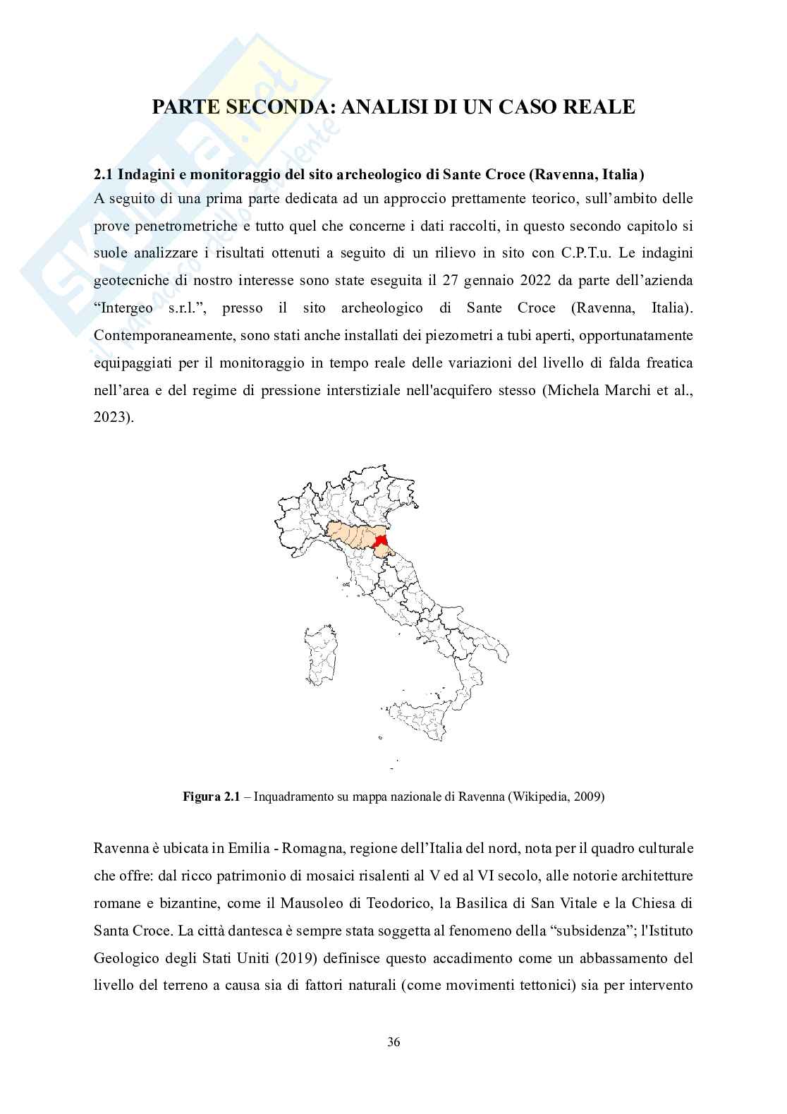 Prove penetrometriche statiche con piezocono per l'identificazione delle proprietà meccaniche dei terreni Pag. 36
