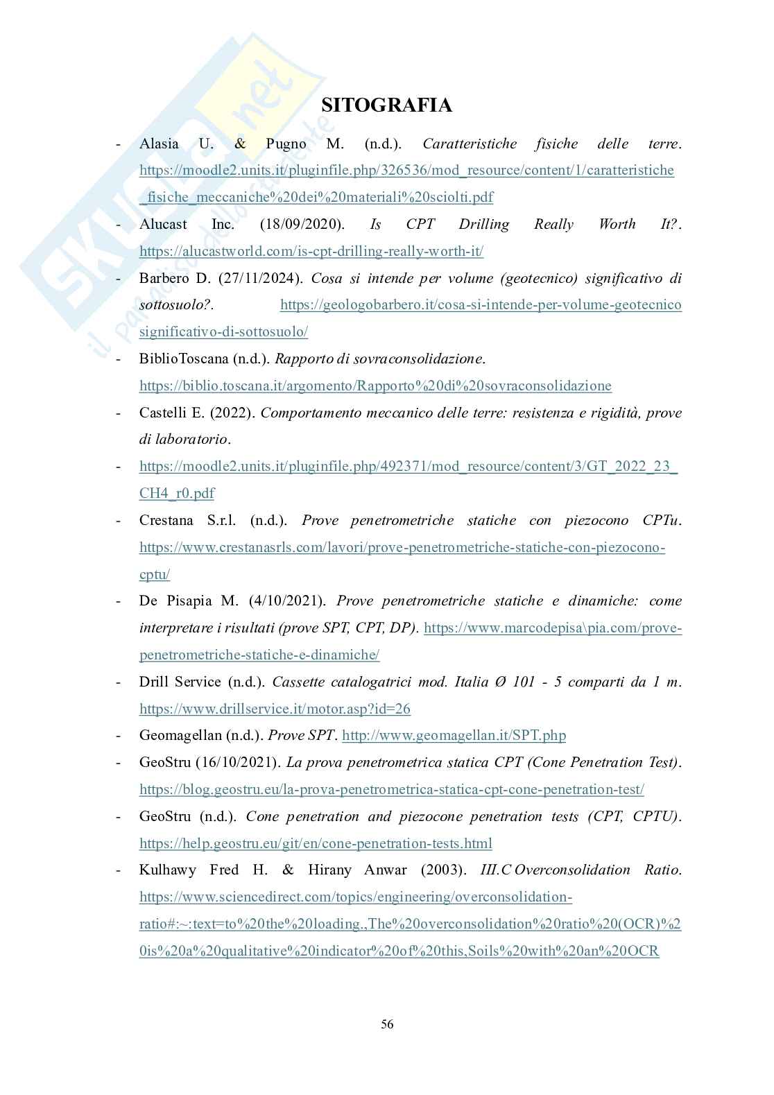 Prove penetrometriche statiche con piezocono per l'identificazione delle proprietà meccaniche dei terreni Pag. 56