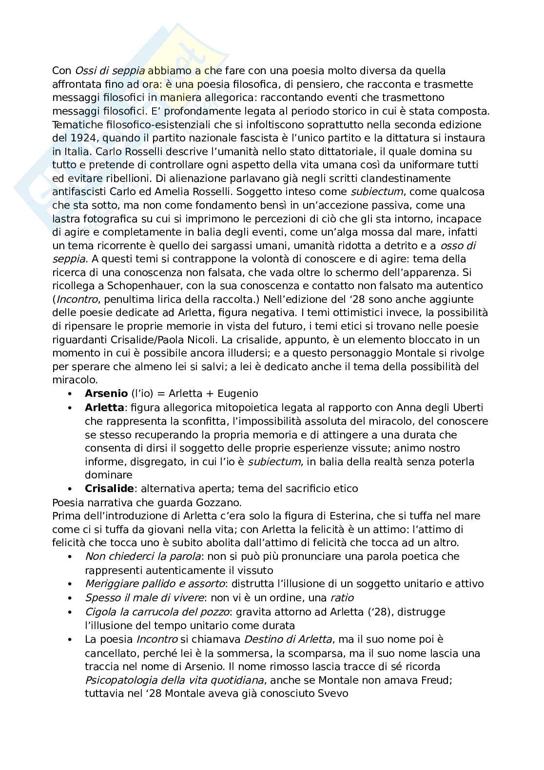 Lezioni di letteratura italiana contemporanea Pag. 36
