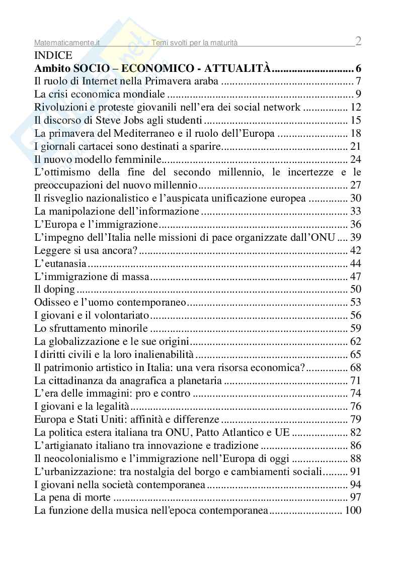 Temi svolti per la maturità (ebook) Pag. 2