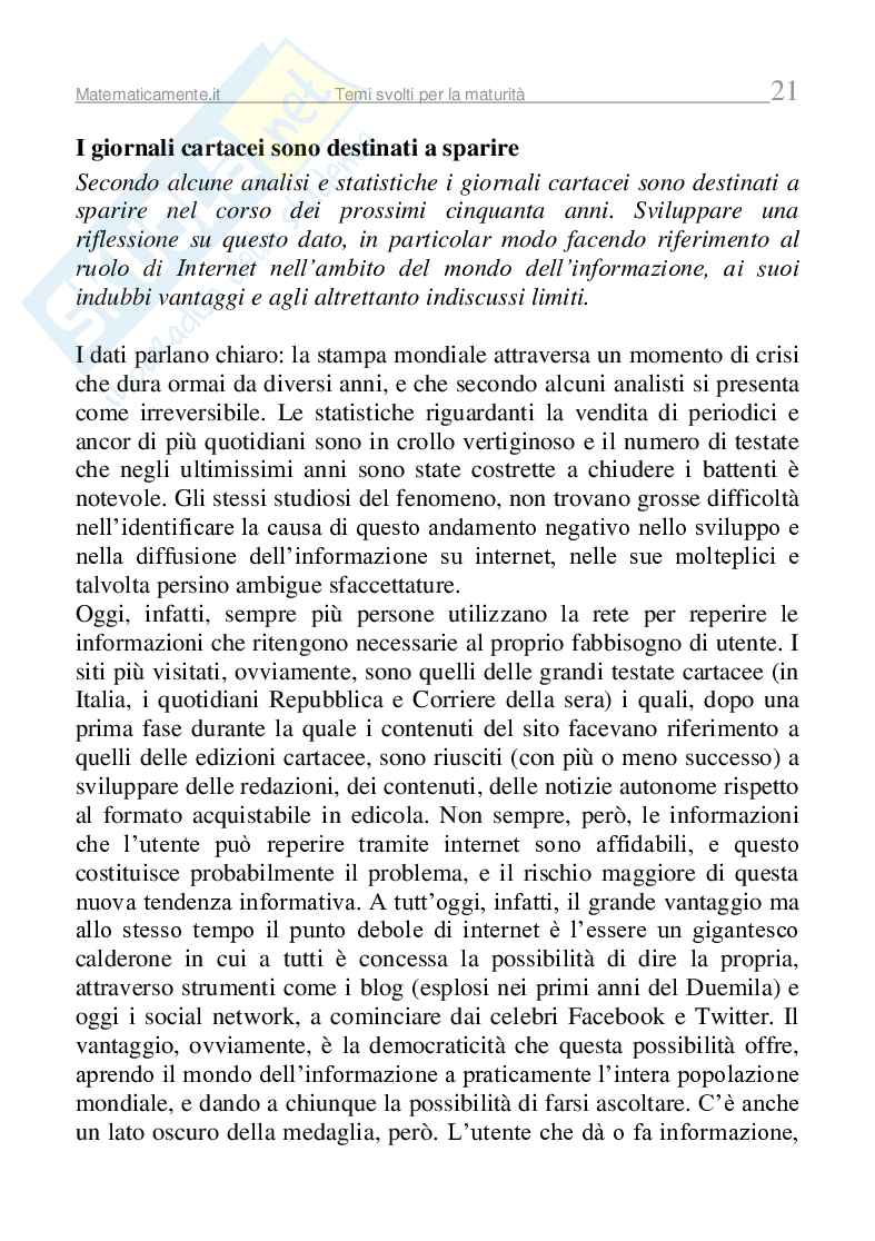 Temi svolti per la maturità (ebook) Pag. 21