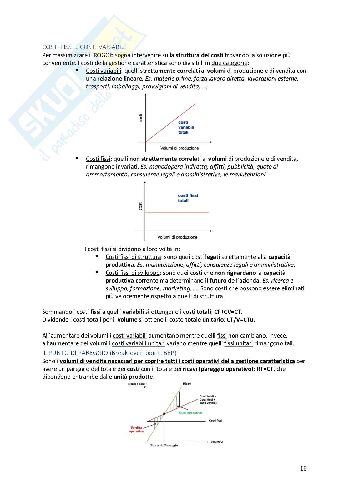 Appunti Economia aziendale - secondo modulo Pag. 16