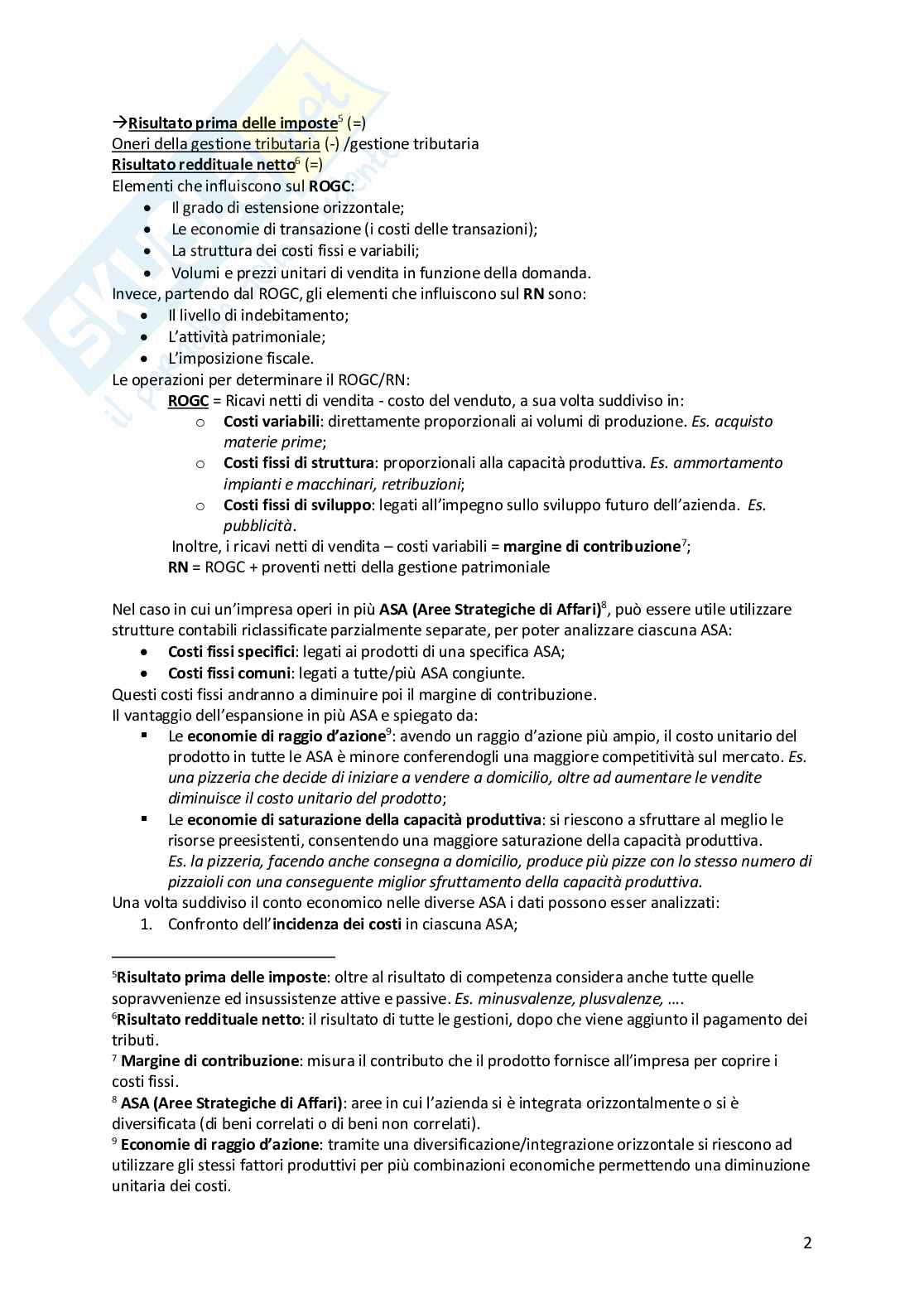 Appunti Economia aziendale - secondo modulo Pag. 2