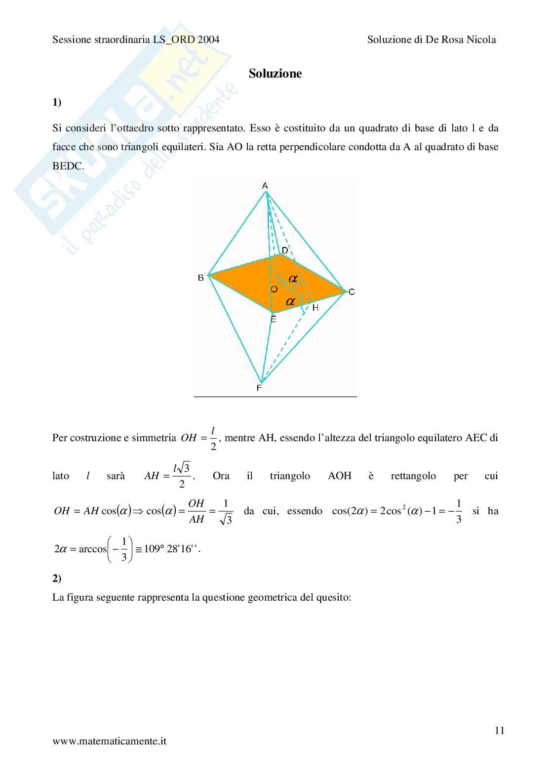 2004 - Liceo scientifico di ordinamento sessione straordinaria Pag. 11