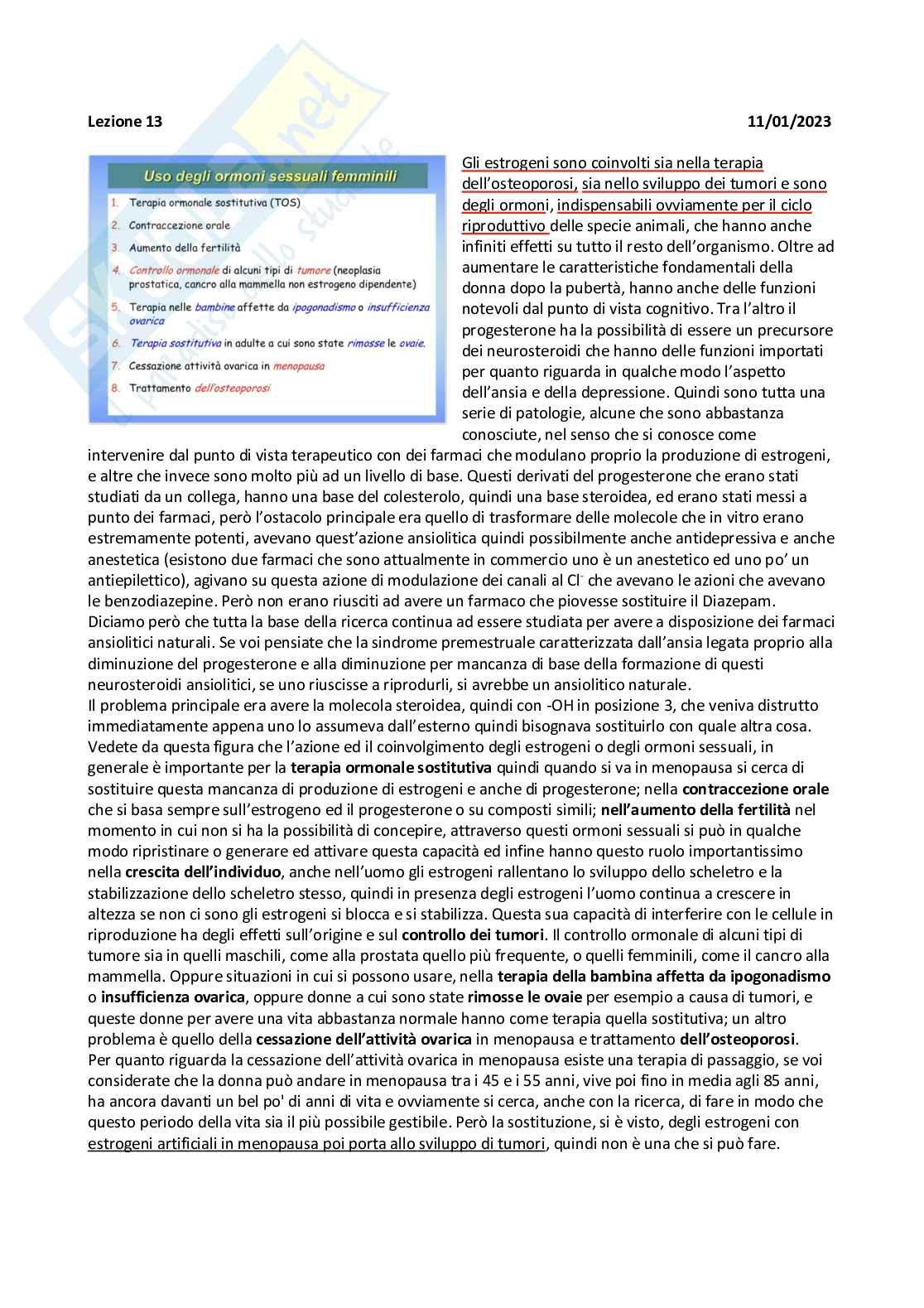 Farmacoterapia 2 - estrogeni e apparato oculare Pag. 1