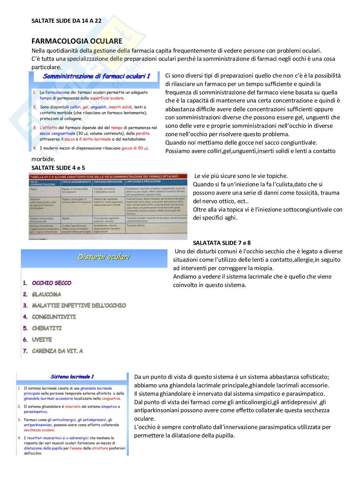 Farmacoterapia 2 - estrogeni e apparato oculare Pag. 31