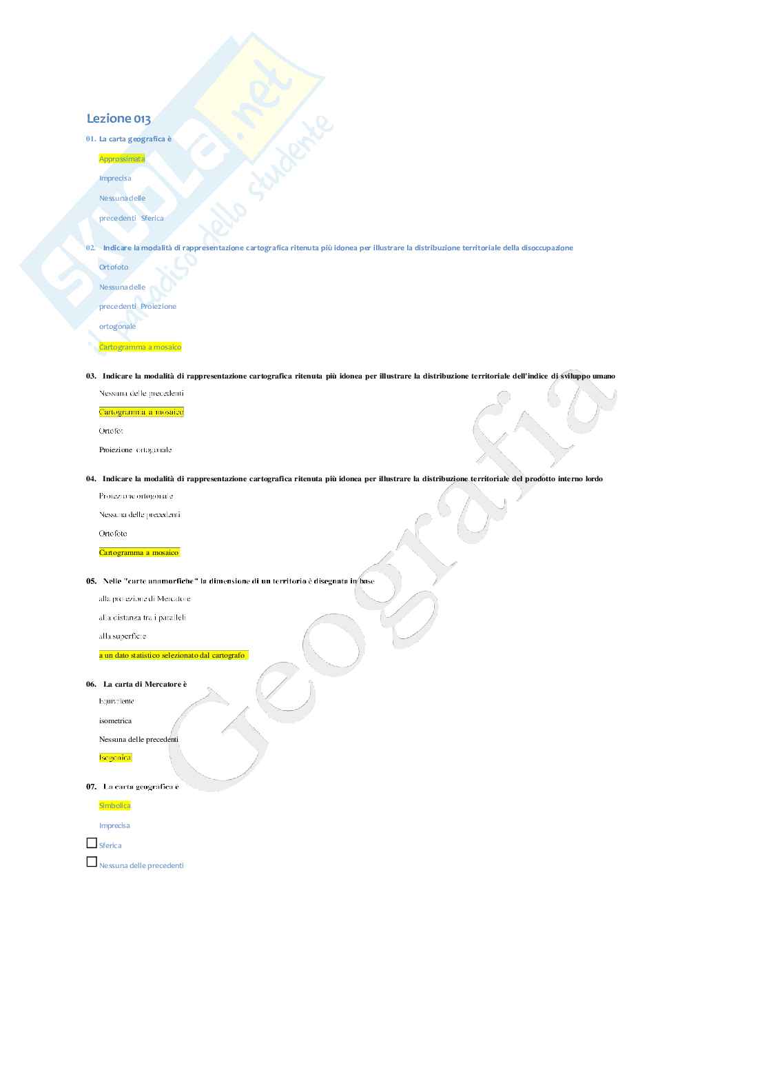 Geografia umana Pag. 11