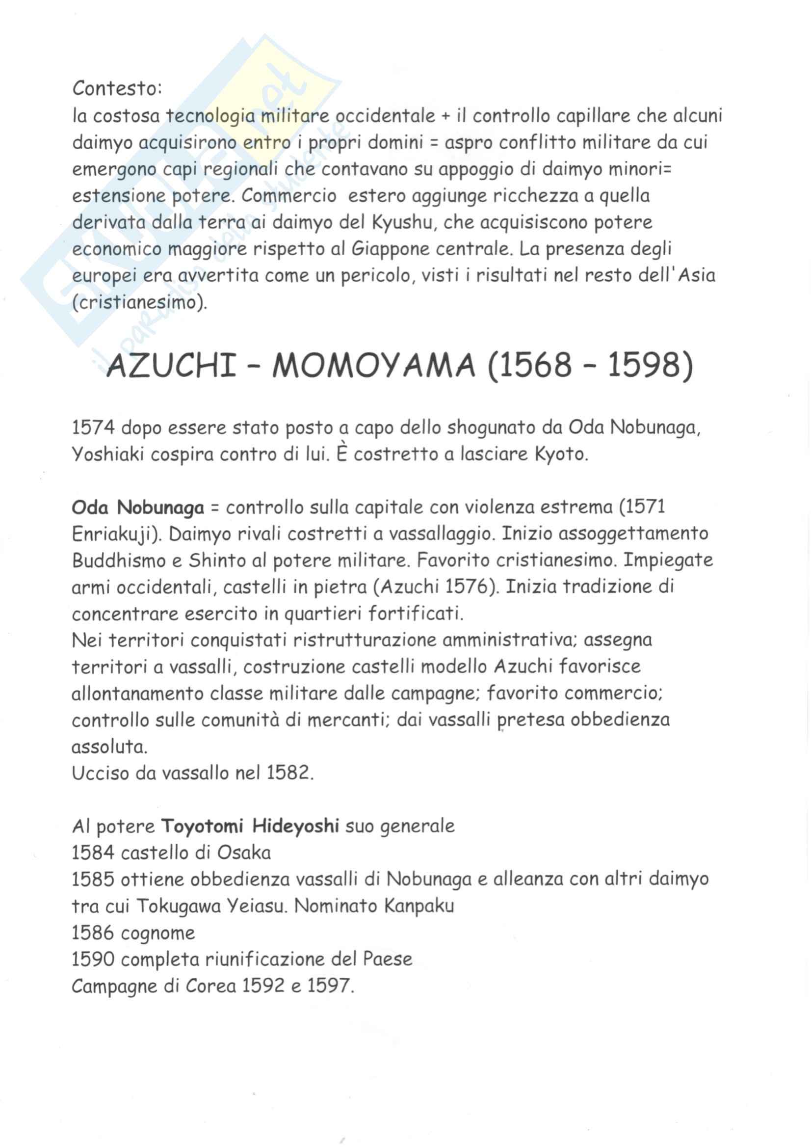Riassunto esame Storia del Giappone 1, prof. Carlotto, libro consigliato Storia del Giappone: da Jomon a Edo Pag. 11