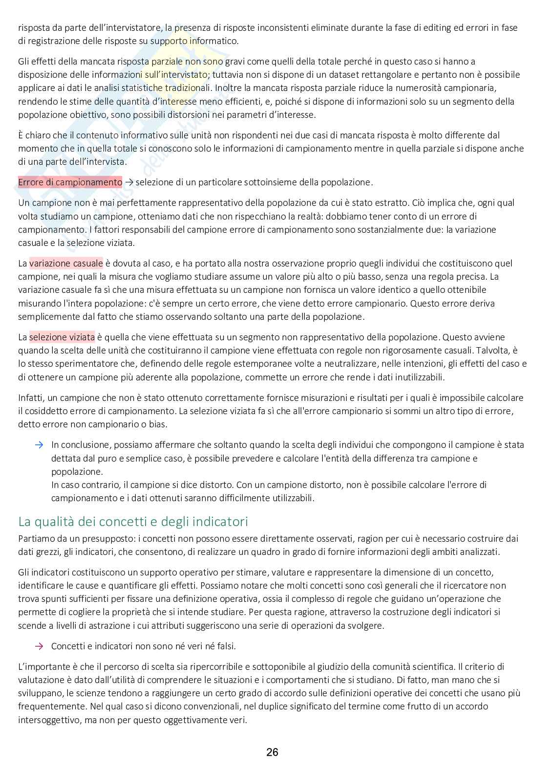 Appunti di Metodologia della ricerca sociale e analisi dei consumi Pag. 26