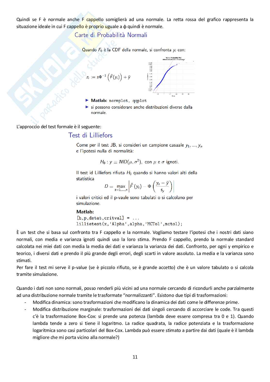 Appunti di teoria di Statistica II Pag. 11