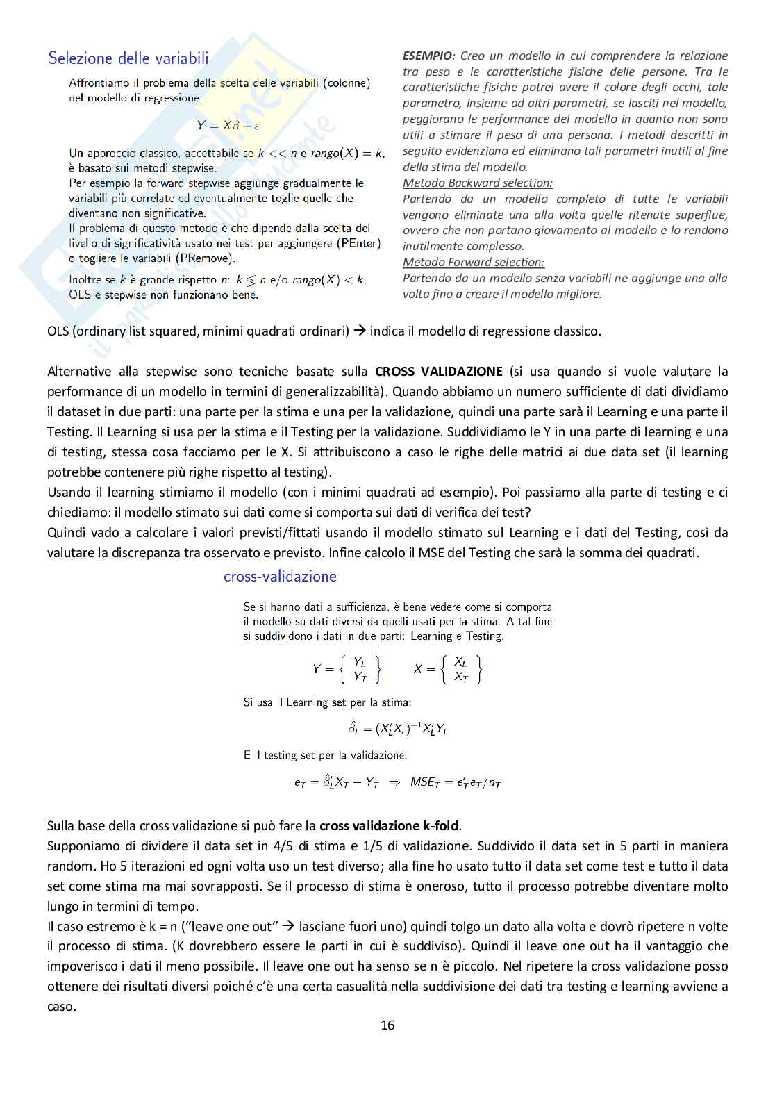 Appunti di teoria di Statistica II Pag. 16