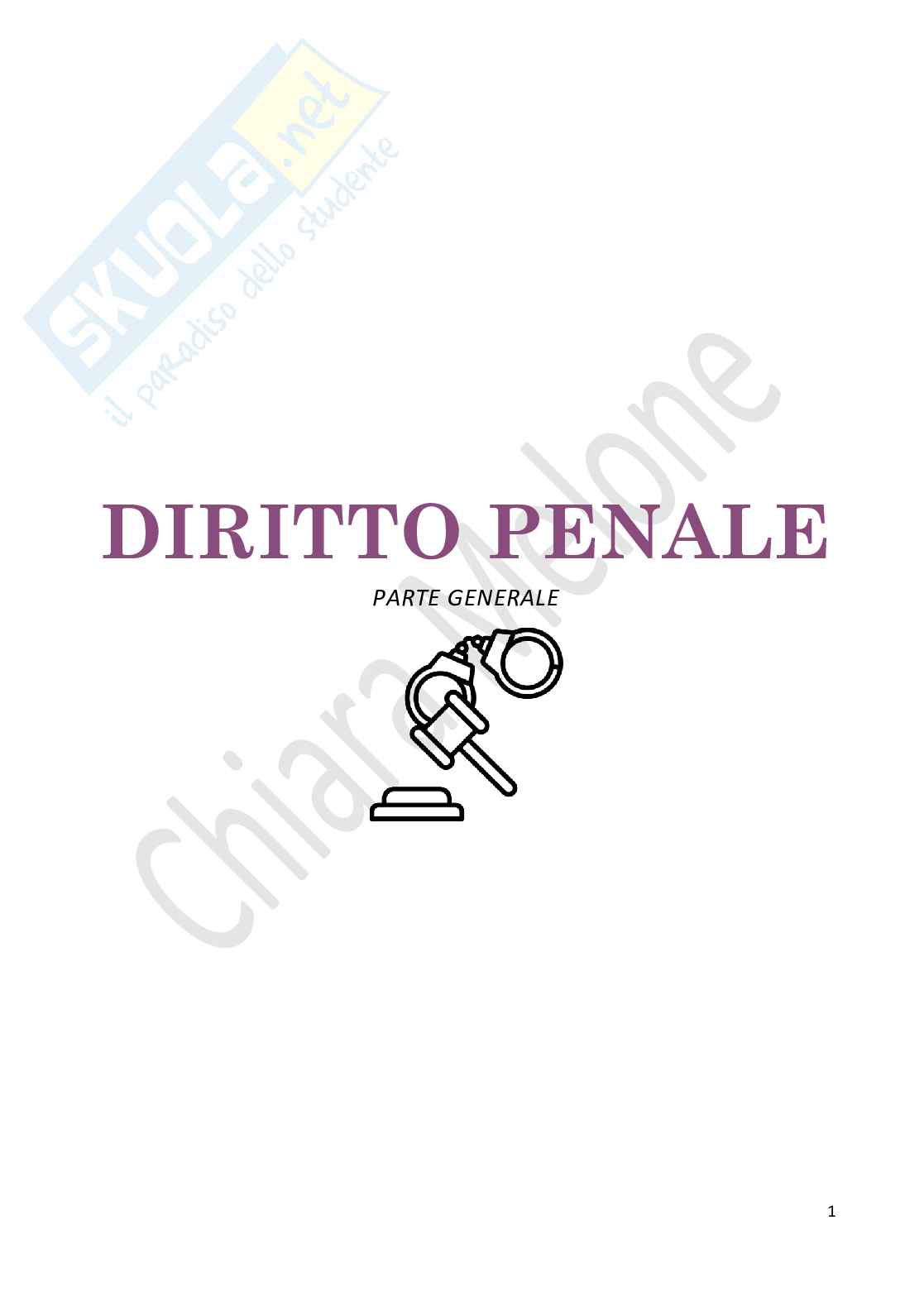Riassunto esame Diritto penale , Prof. Castaldo Andrea, libro consigliato Diritto penale- parte generale IX edizione, Castaldo Pag. 1
