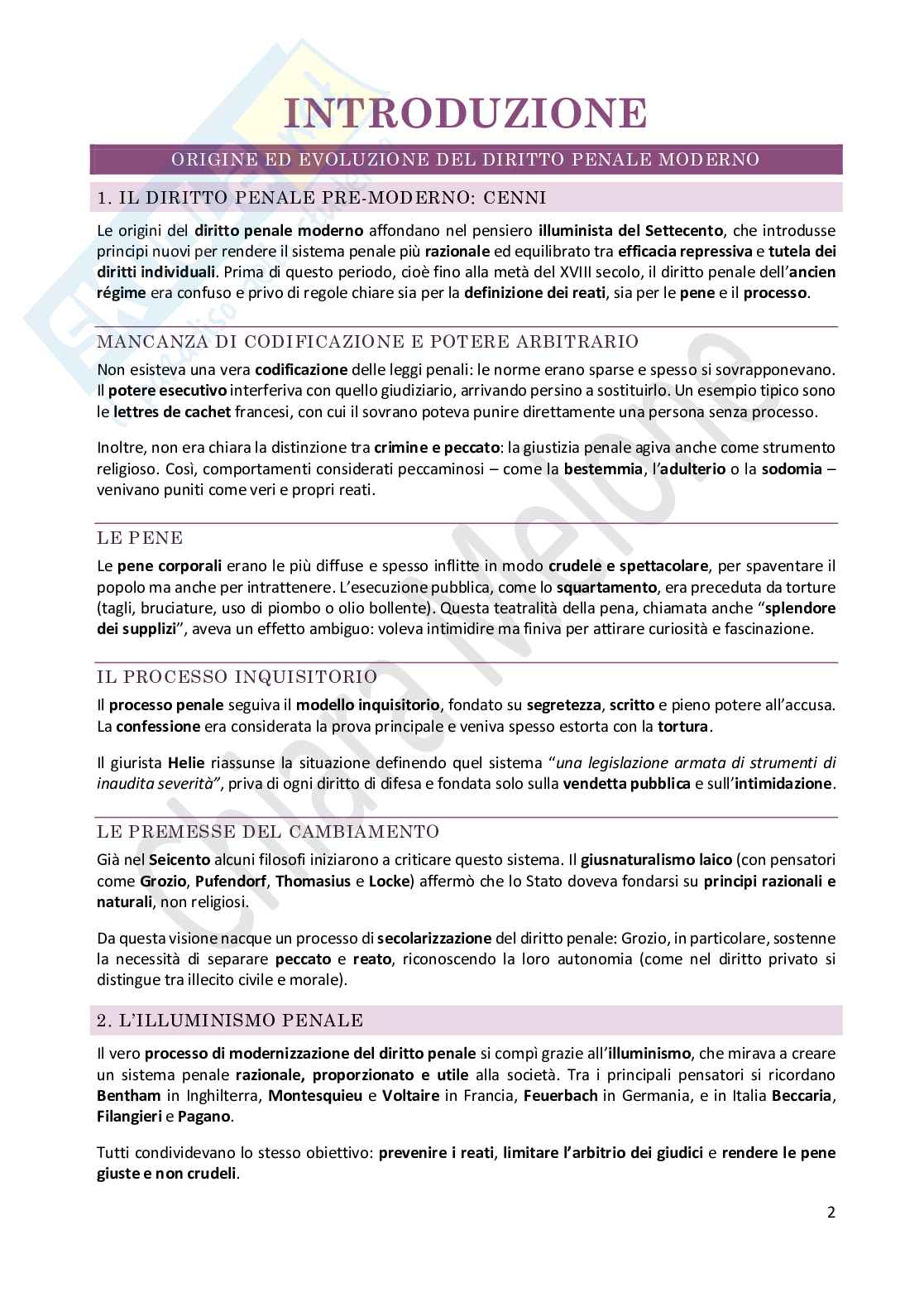 Riassunto esame Diritto penale , Prof. Castaldo Andrea, libro consigliato Diritto penale- parte generale IX edizione, Castaldo Pag. 2