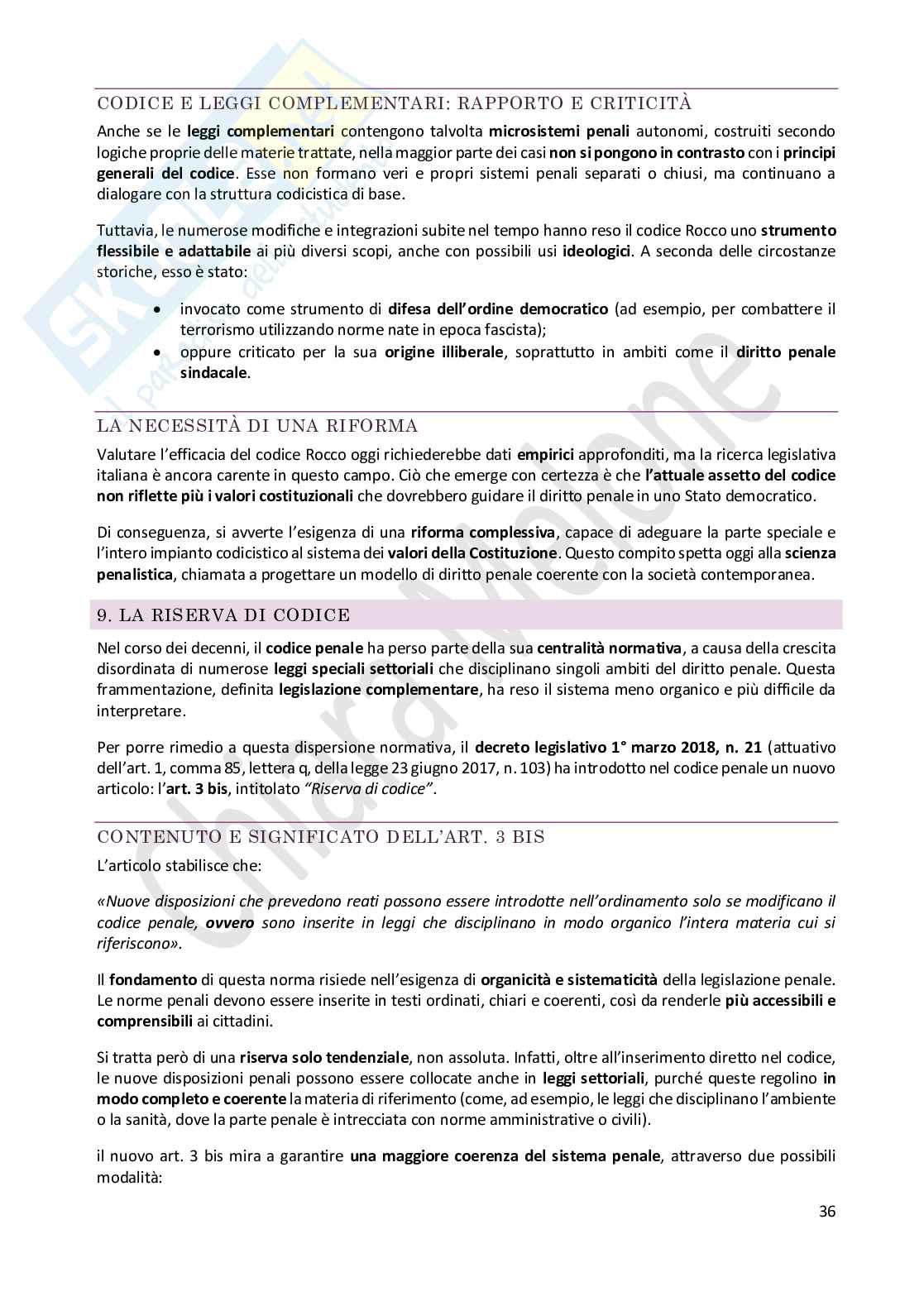 Riassunto esame Diritto penale , Prof. Castaldo Andrea, libro consigliato Diritto penale- parte generale IX edizione, Castaldo Pag. 36