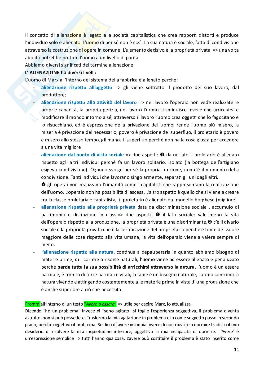 Filosofia dopo il pensiero di Hegel Pag. 11