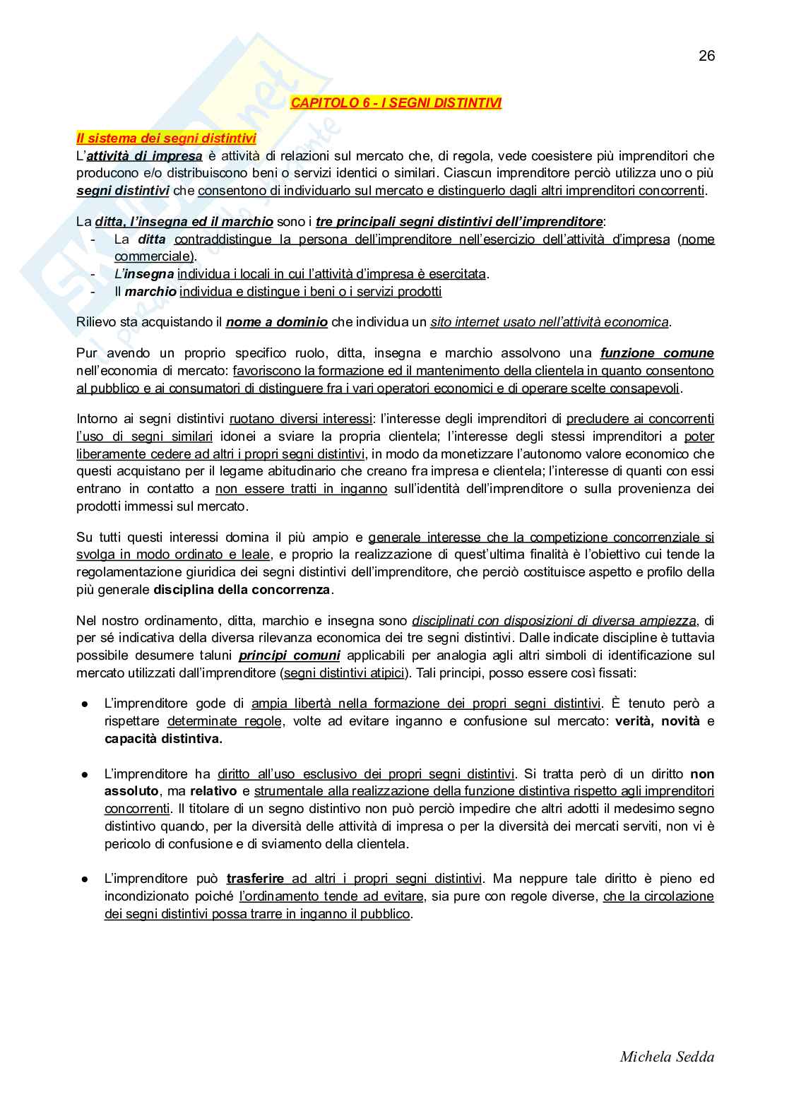 Riassunto esame Diritto commerciale , Prof. Gimigliano Gabriella, libro consigliato Manuale di diritto commerciale, Campobasso Pag. 26