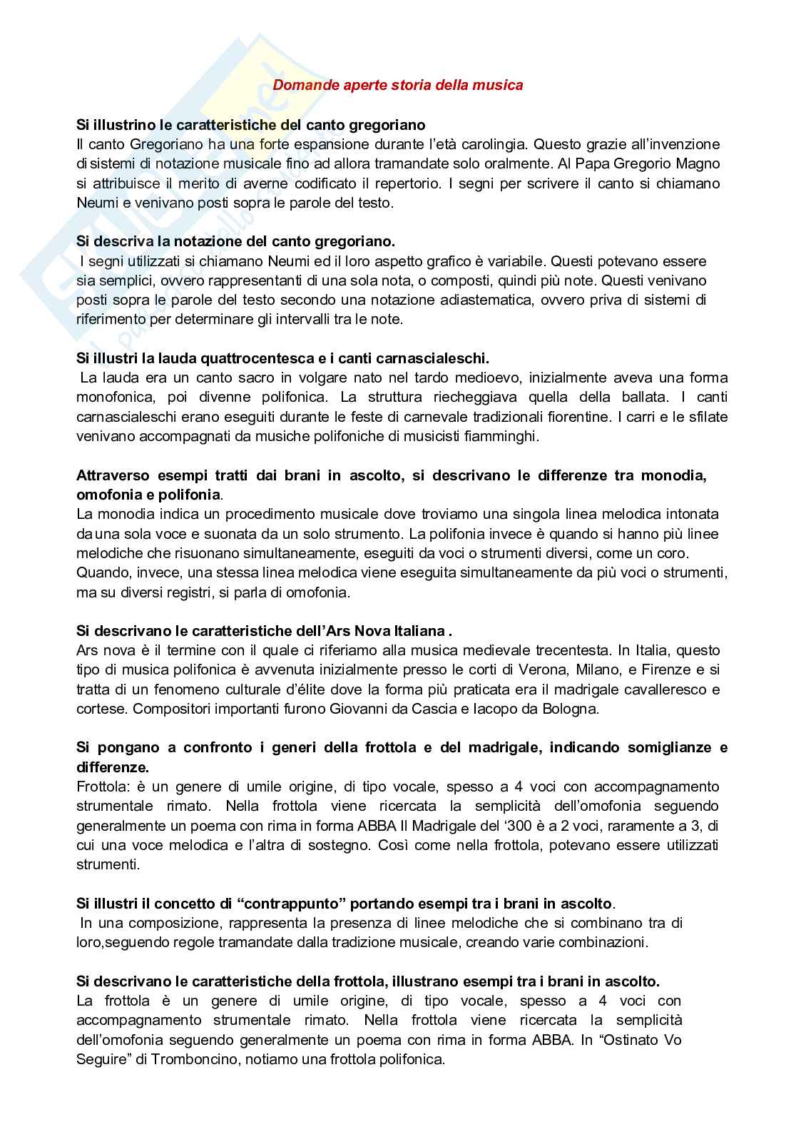 Paniere Storia della musica  Pag. 81