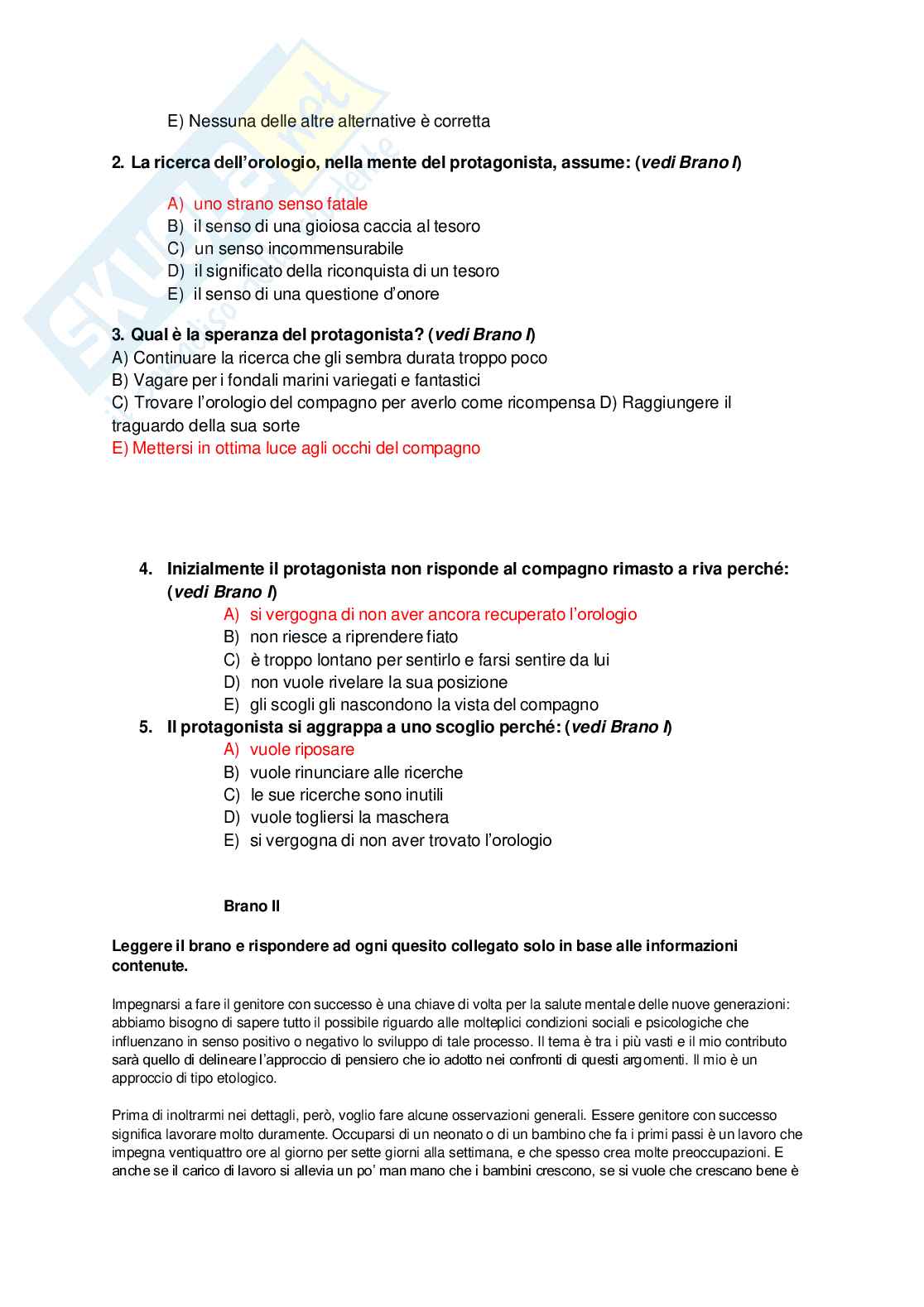 Simulazioni panieri Test preselezione superamento prove tfa aggiornato 2025  Pag. 2