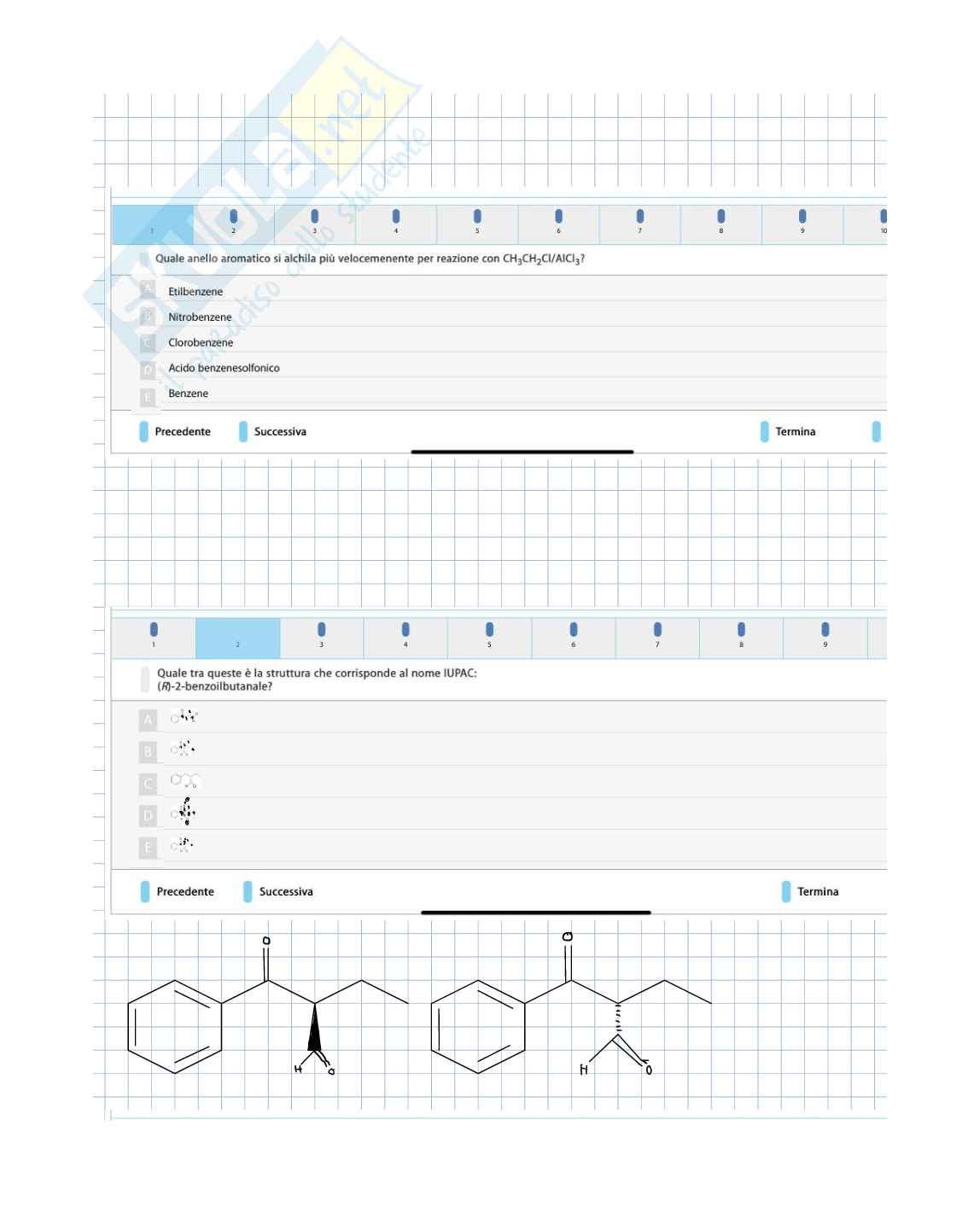 Esercitazione su Benzene con soluzioni Pag. 1