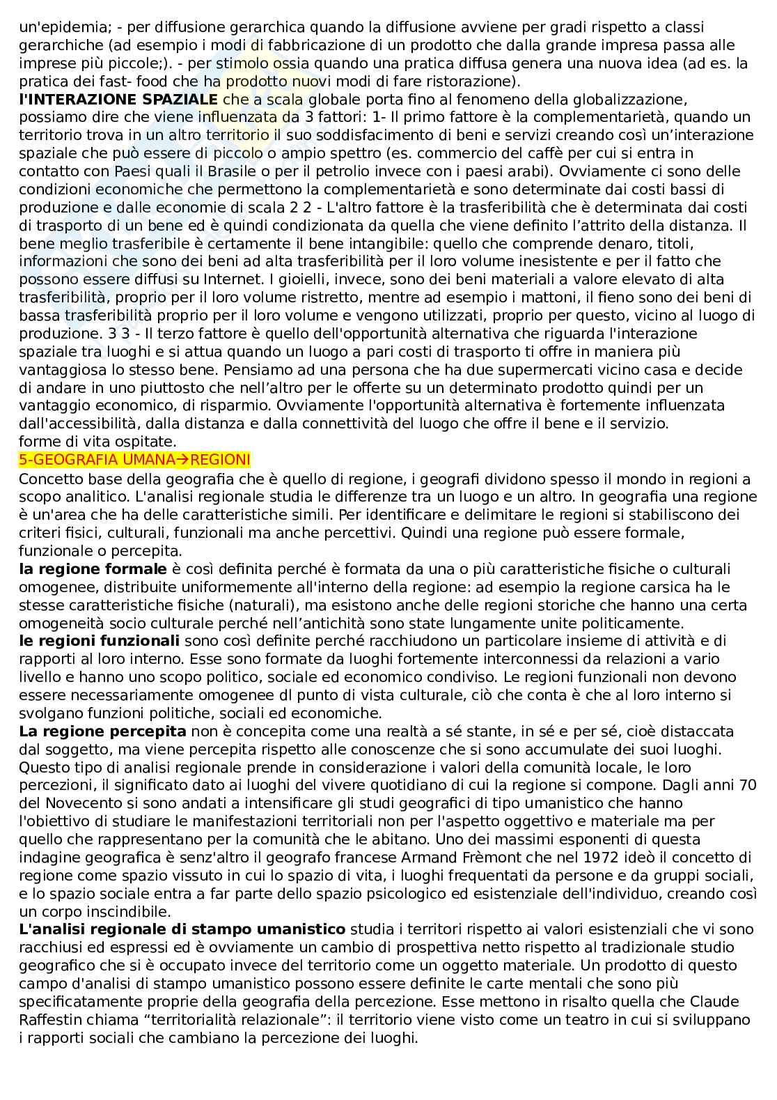 Appunti di lezione Geografia umana Pag. 2