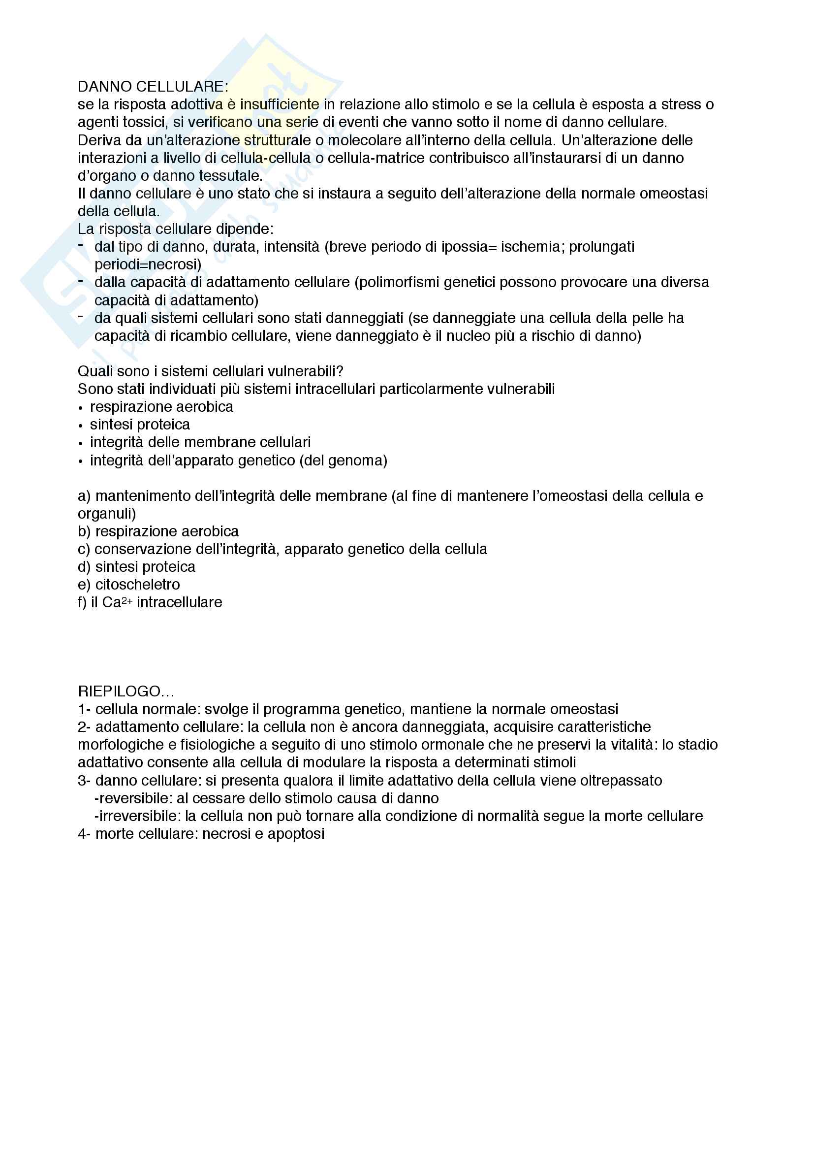 patologia generale e terminologia medica Pag. 6