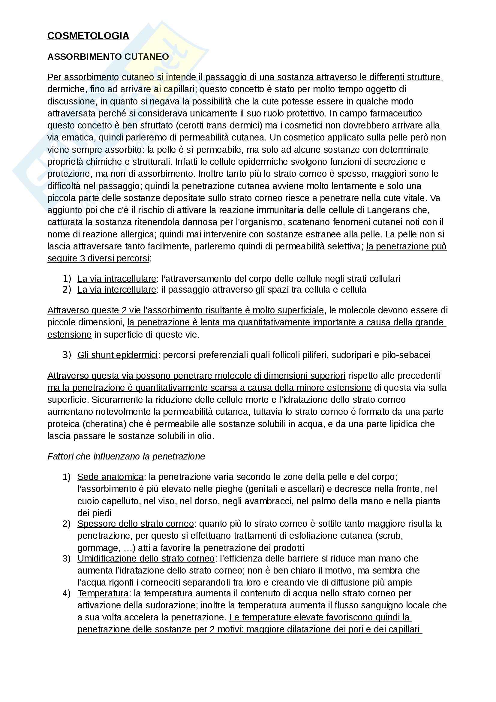 Dermatologia - Cosmetologia Pag. 1