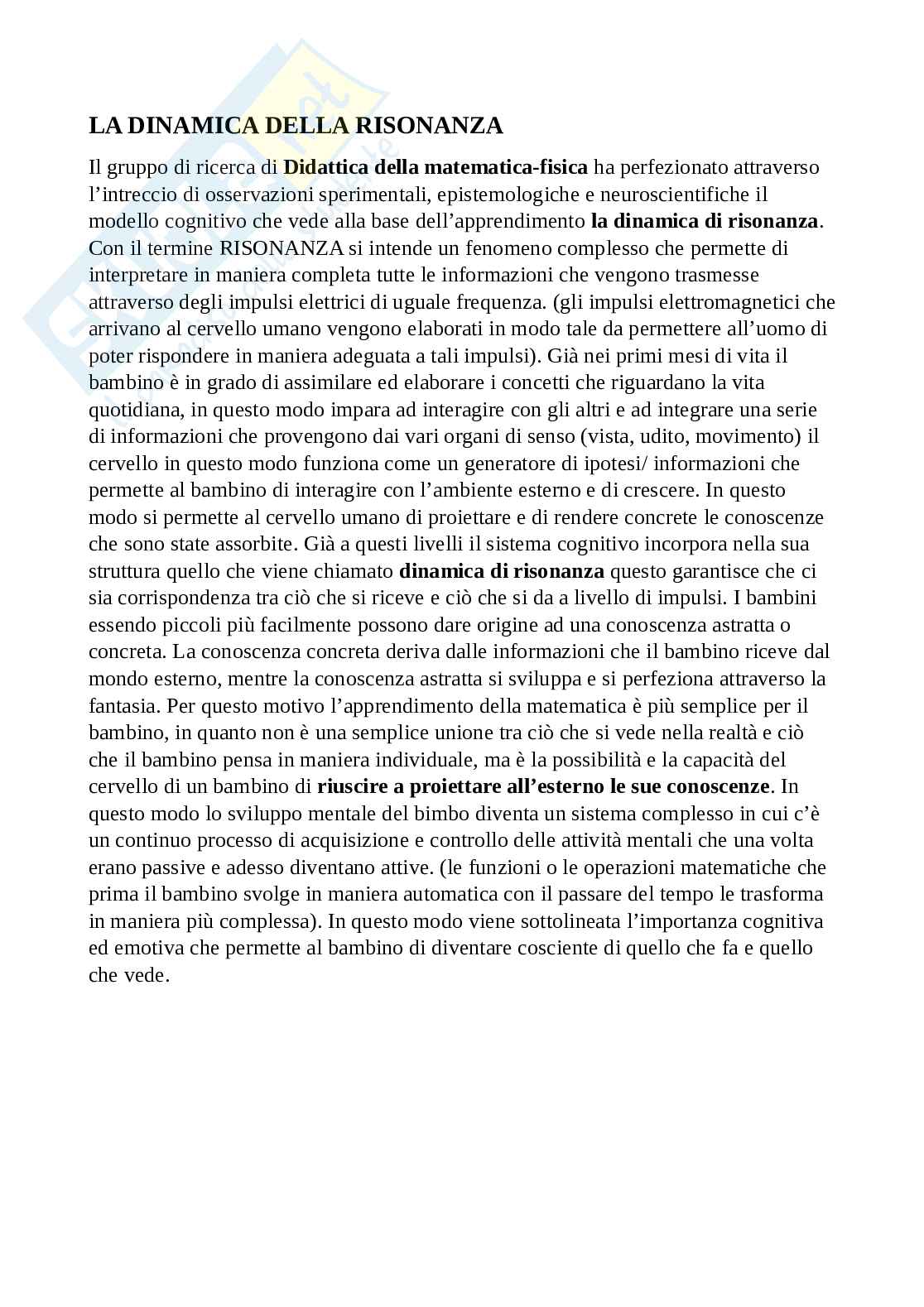 Appunti di Didattica della matematica Pag. 1