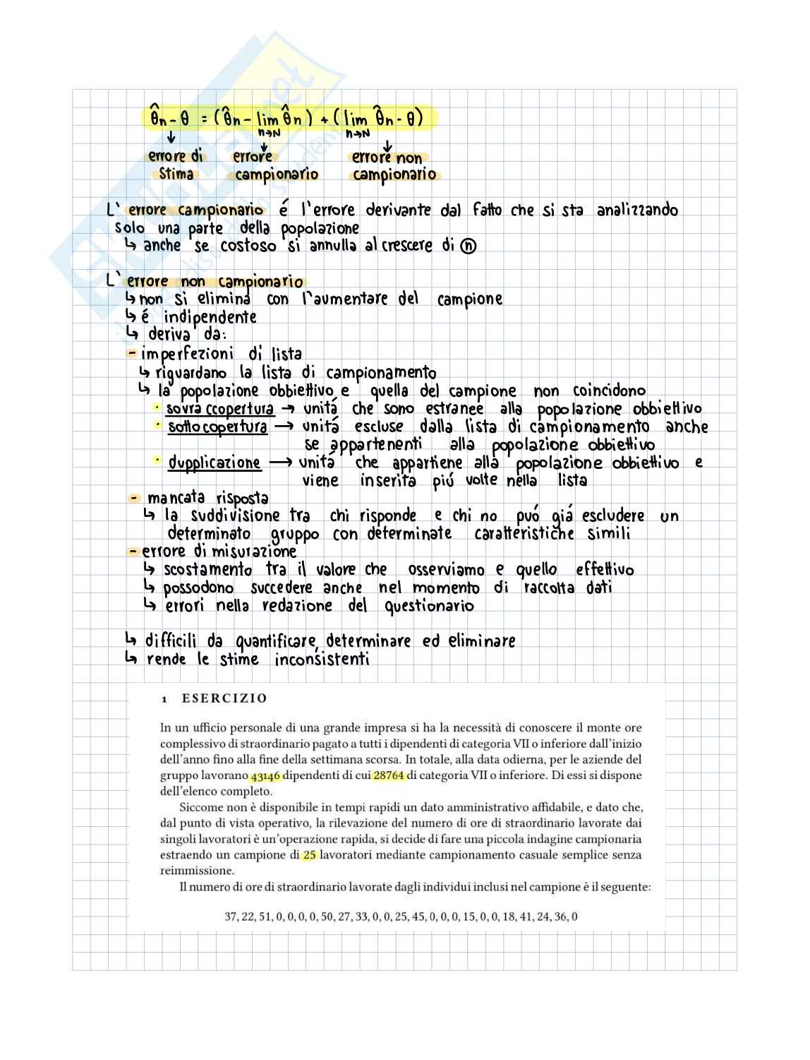 Appunti ed esercizi delle lezioni di statistica aziendale (6 crediti)  Pag. 6
