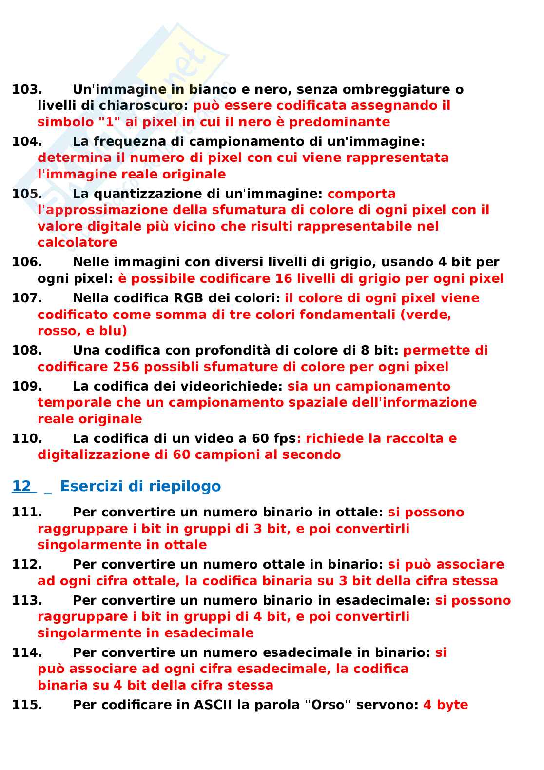 Paniere prove di abilità informatica, aggiornato e completo. In ordine Pag. 11