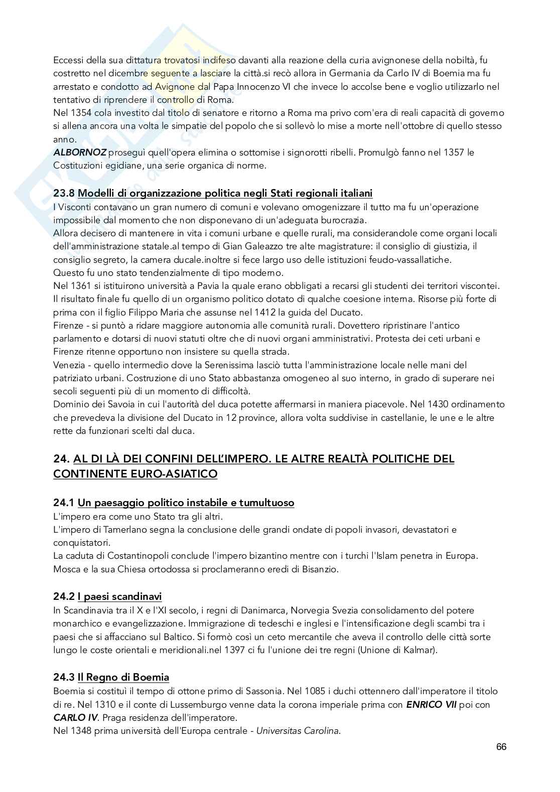 Riassunto esame di Storia medievale, prof. Figliuolo, libro consigliato Medioevo, Vitolo Pag. 66