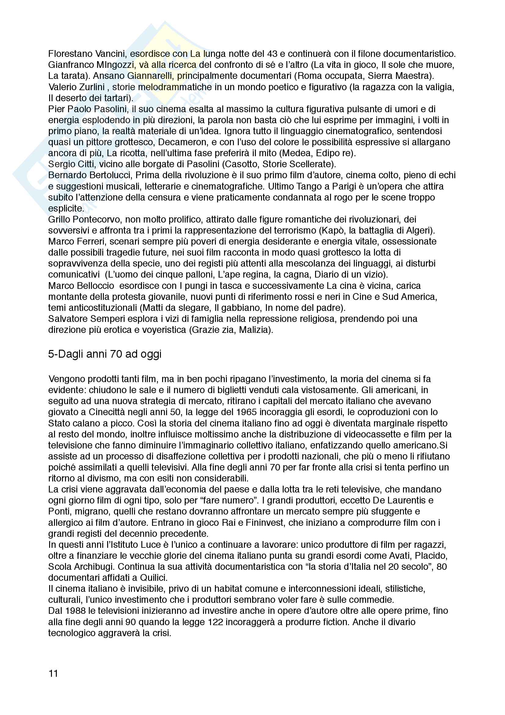 Storia del cinema italiano Pag. 11