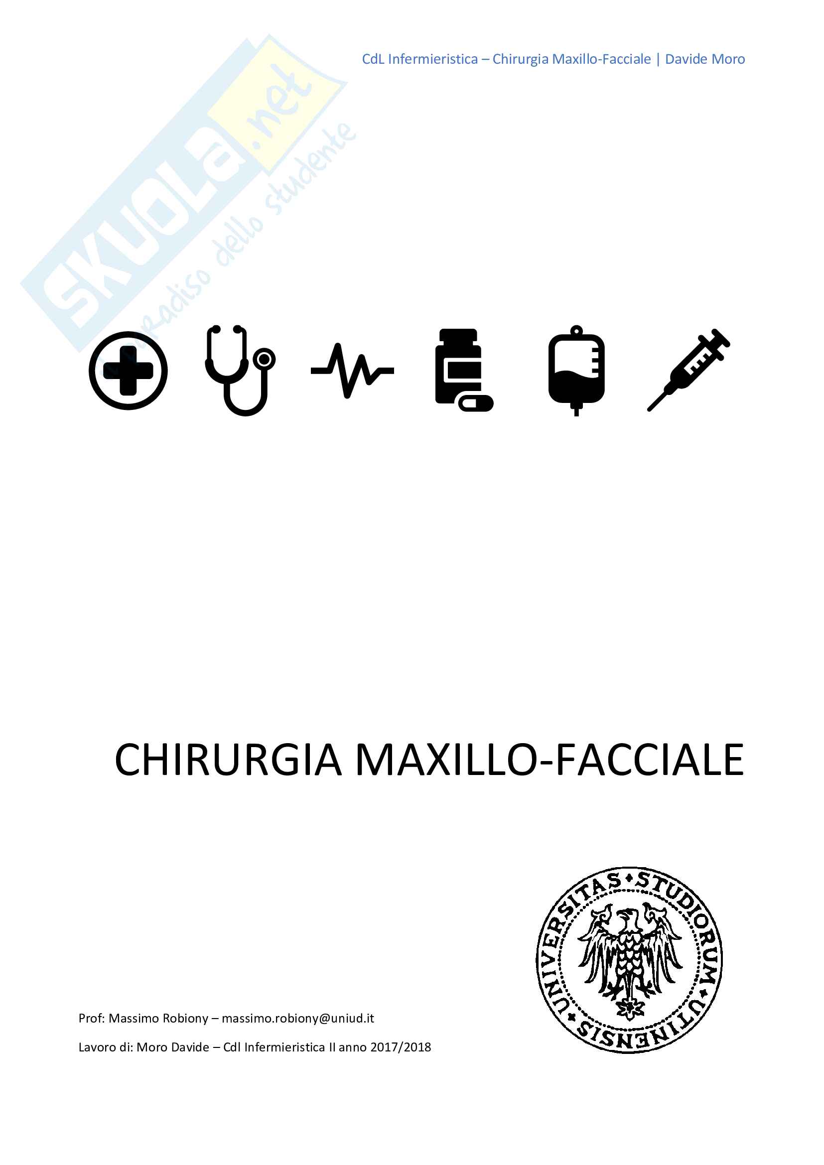Chirurgia maxillo facciale Pag. 1
