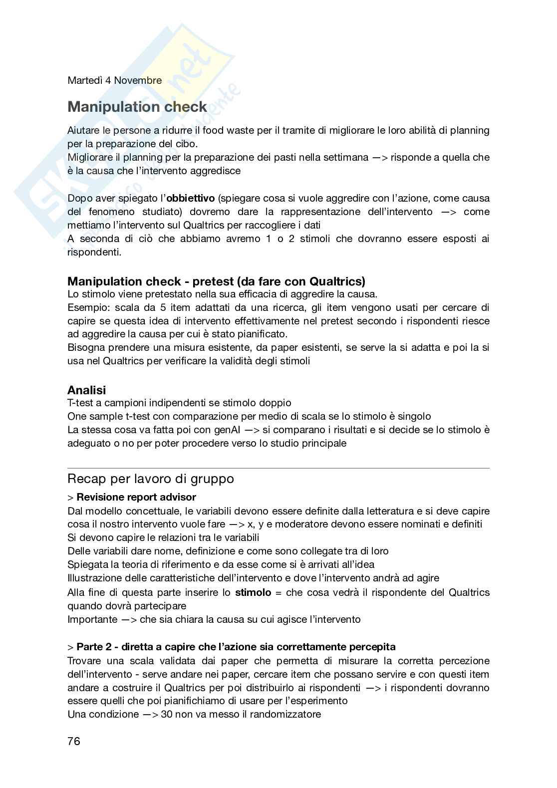 Riassunto esame Analisi del comportamento d'acquisto, Prof. Romani Simona, libro consigliato  Qualitative consumer and marketing research, Belk, Fischer, Kozinets Pag. 76