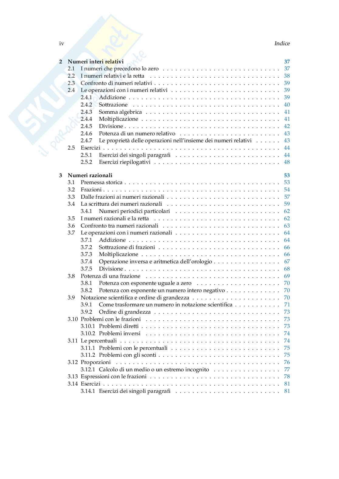 Matematica dolce - Volume 1 - Edizione 2018 Pag. 6