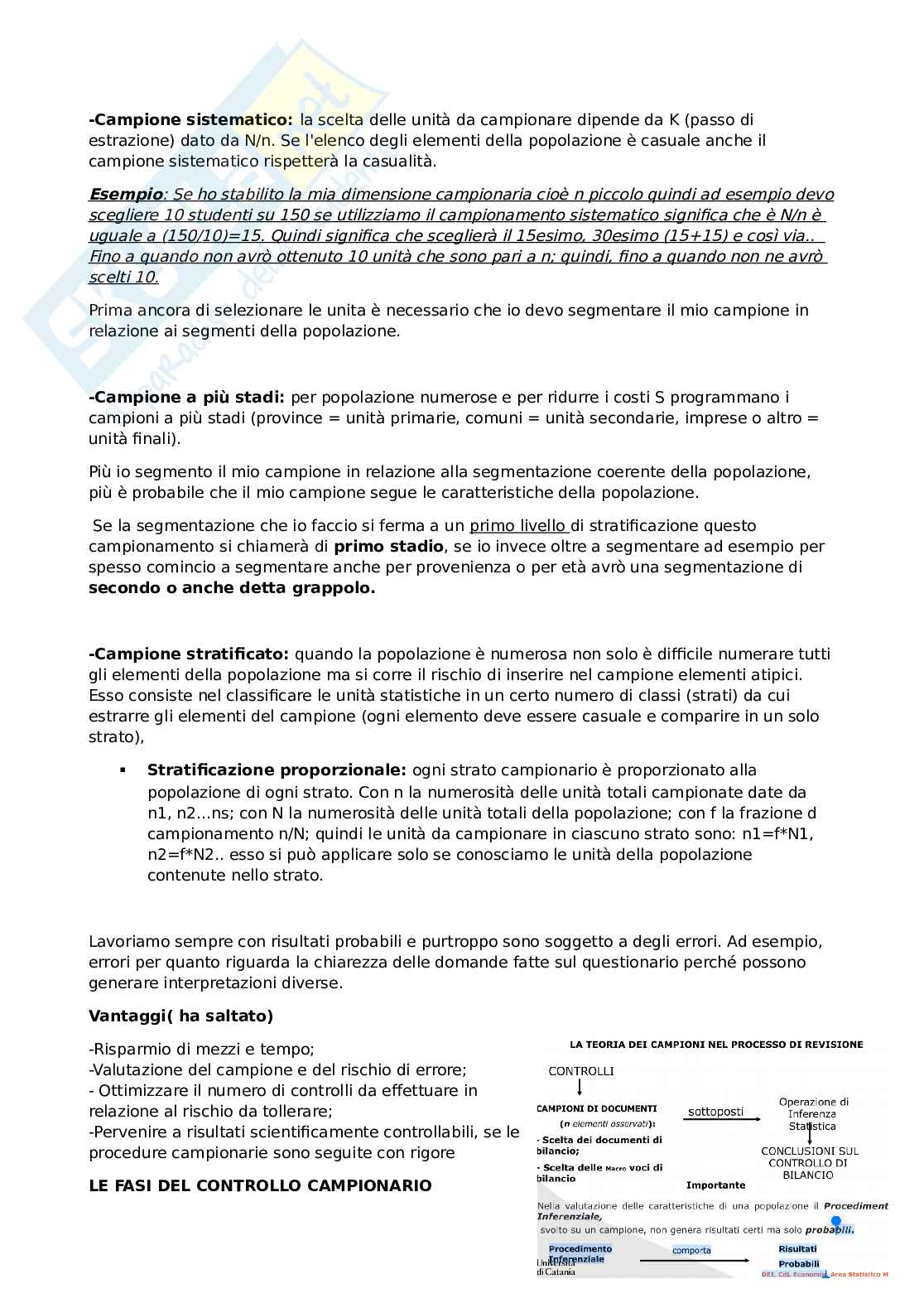 Appunti statistica per il bussiness Pag. 6