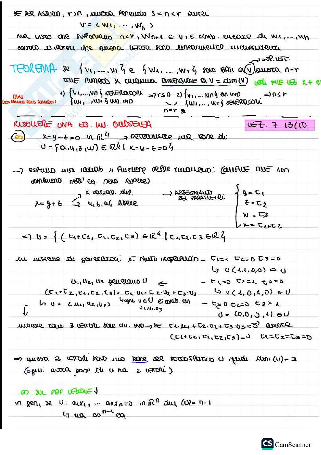 Lemma dello scambio e applicazioni  Pag. 2